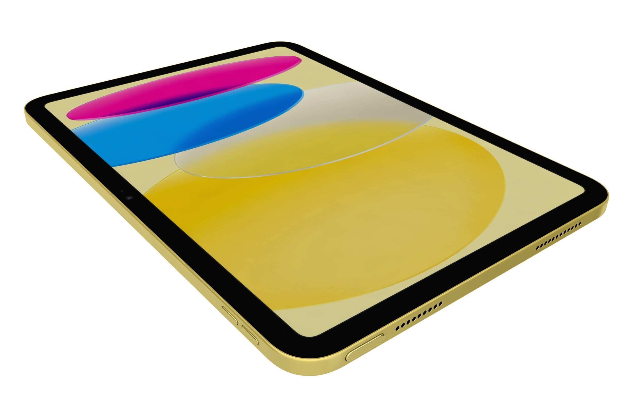 Apple iPad 2025 Yellow 3D model_13