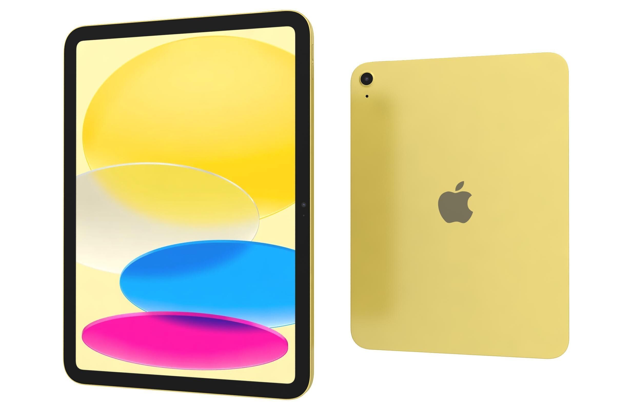 Apple iPad 2025 Yellow 3D model_6
