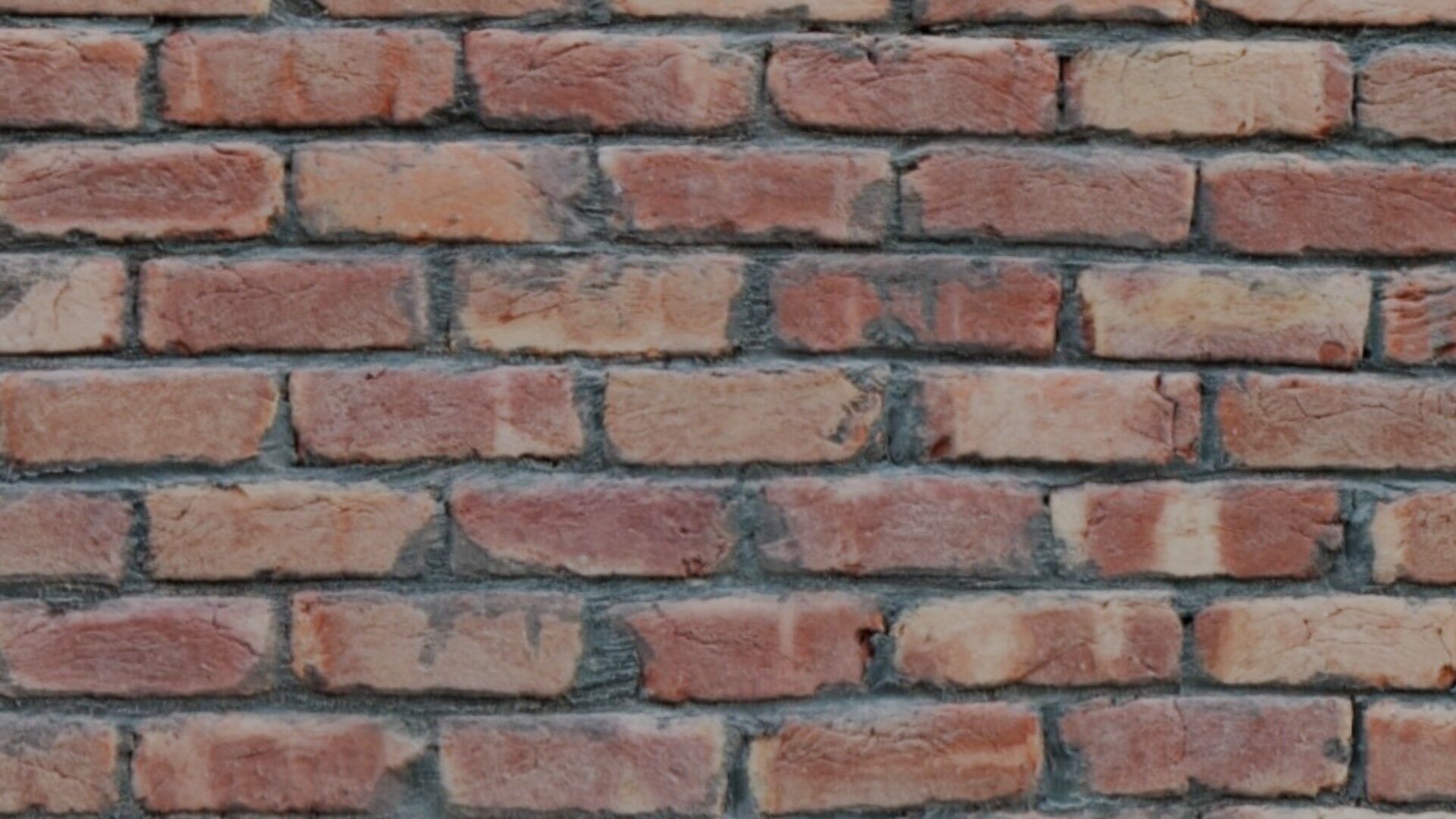 Realistic Old Brick Wall 3D Scan Low-poly 3D model_3