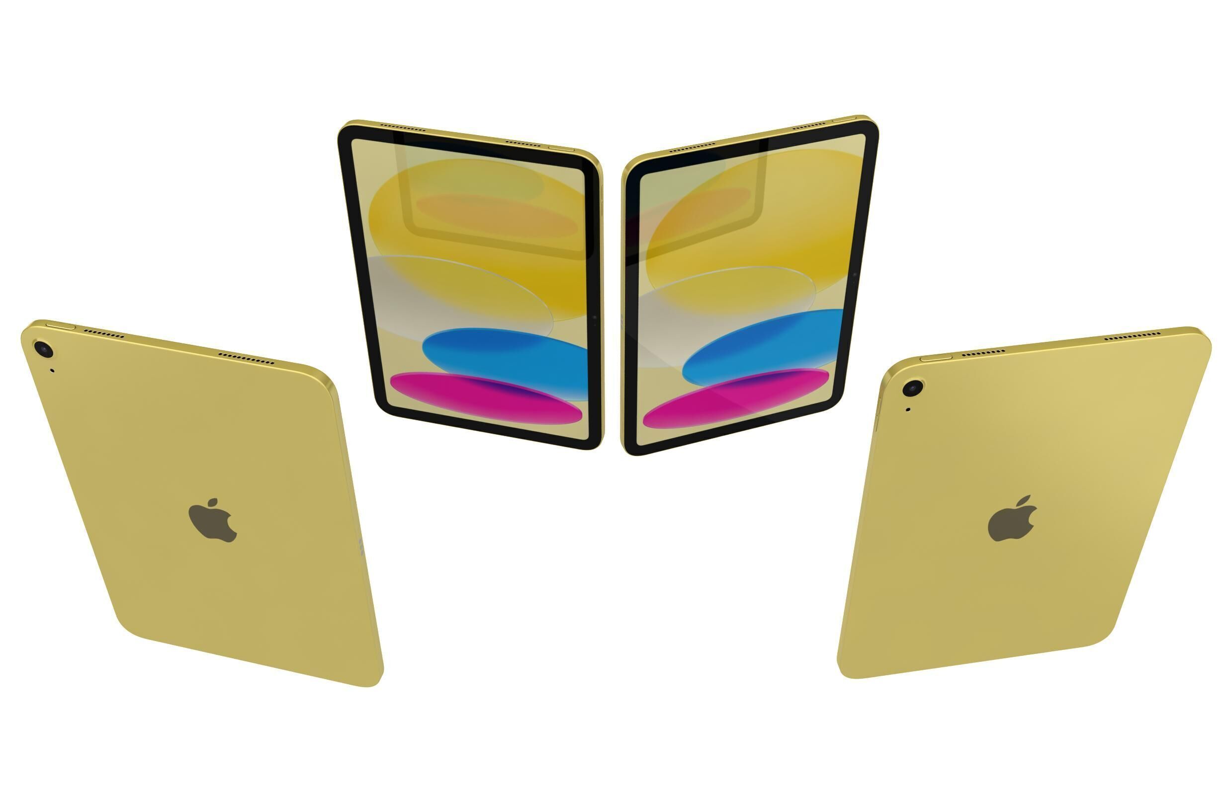 Apple iPad 2025 All Colors 3D model_5