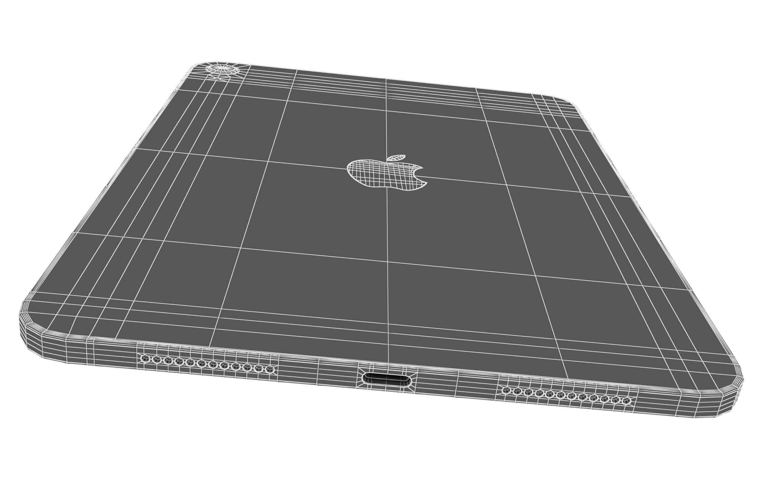 Apple iPad 2025 All Colors 3D model_25