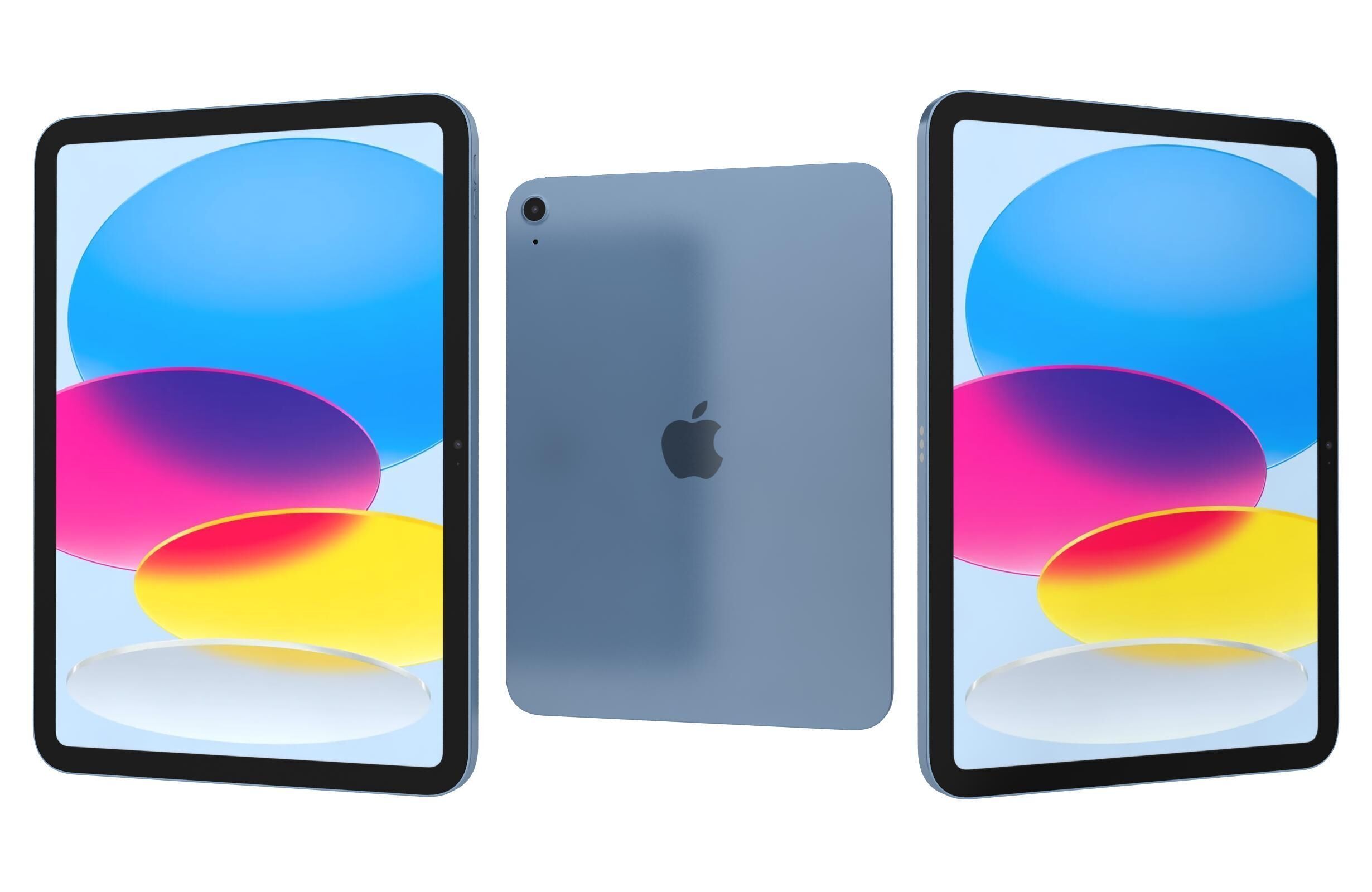 Apple iPad 2025 All Colors 3D model_11