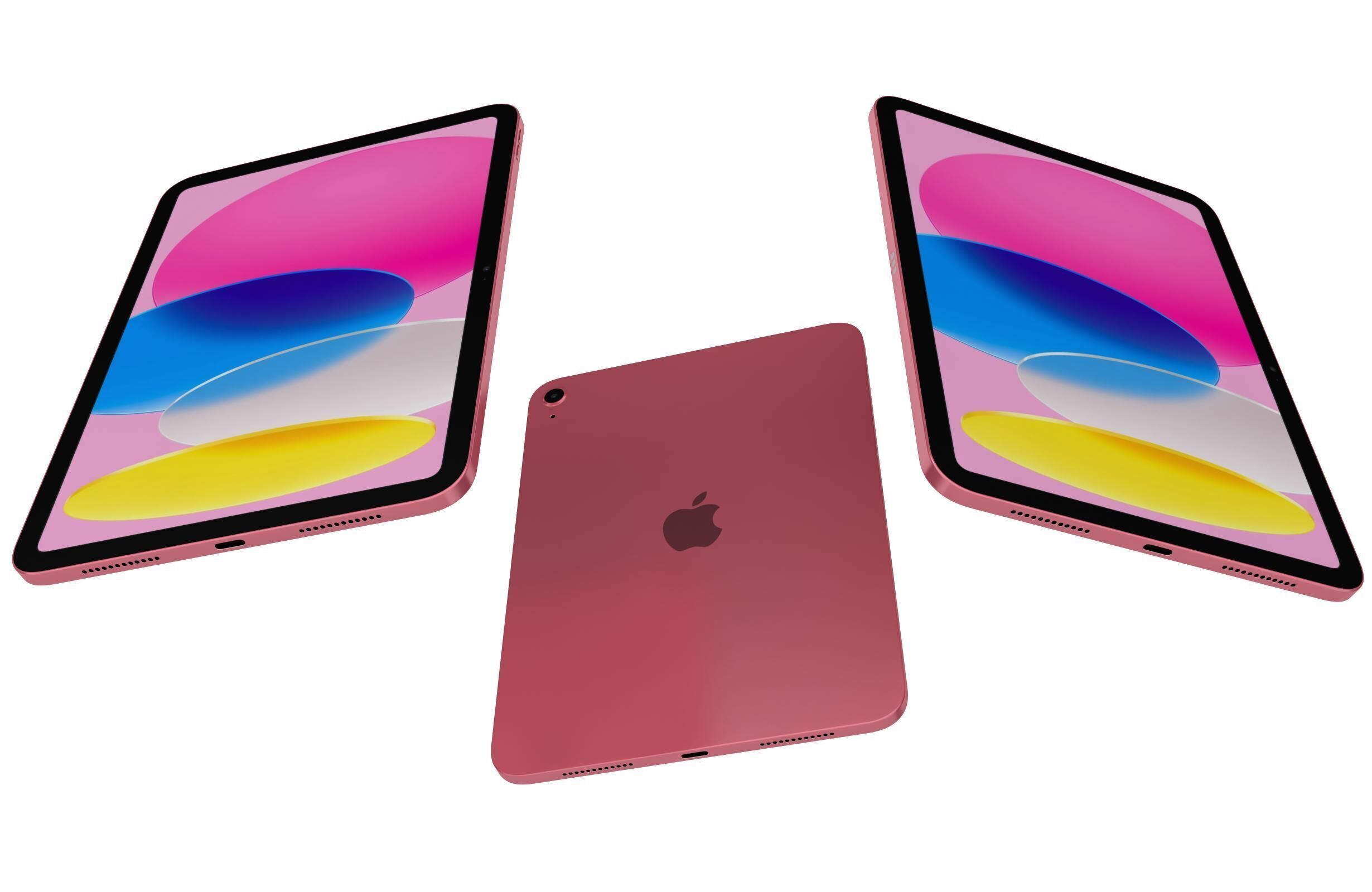 Apple iPad 2025 All Colors 3D model_8