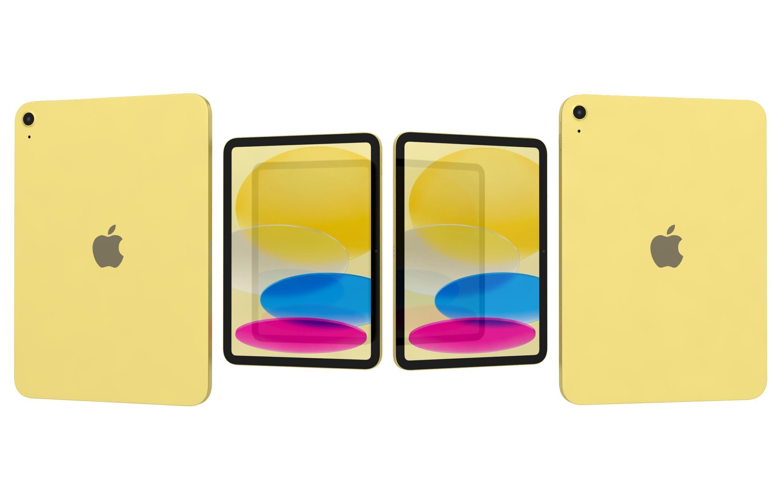 Apple iPad 2025 All Colors 3D model_4