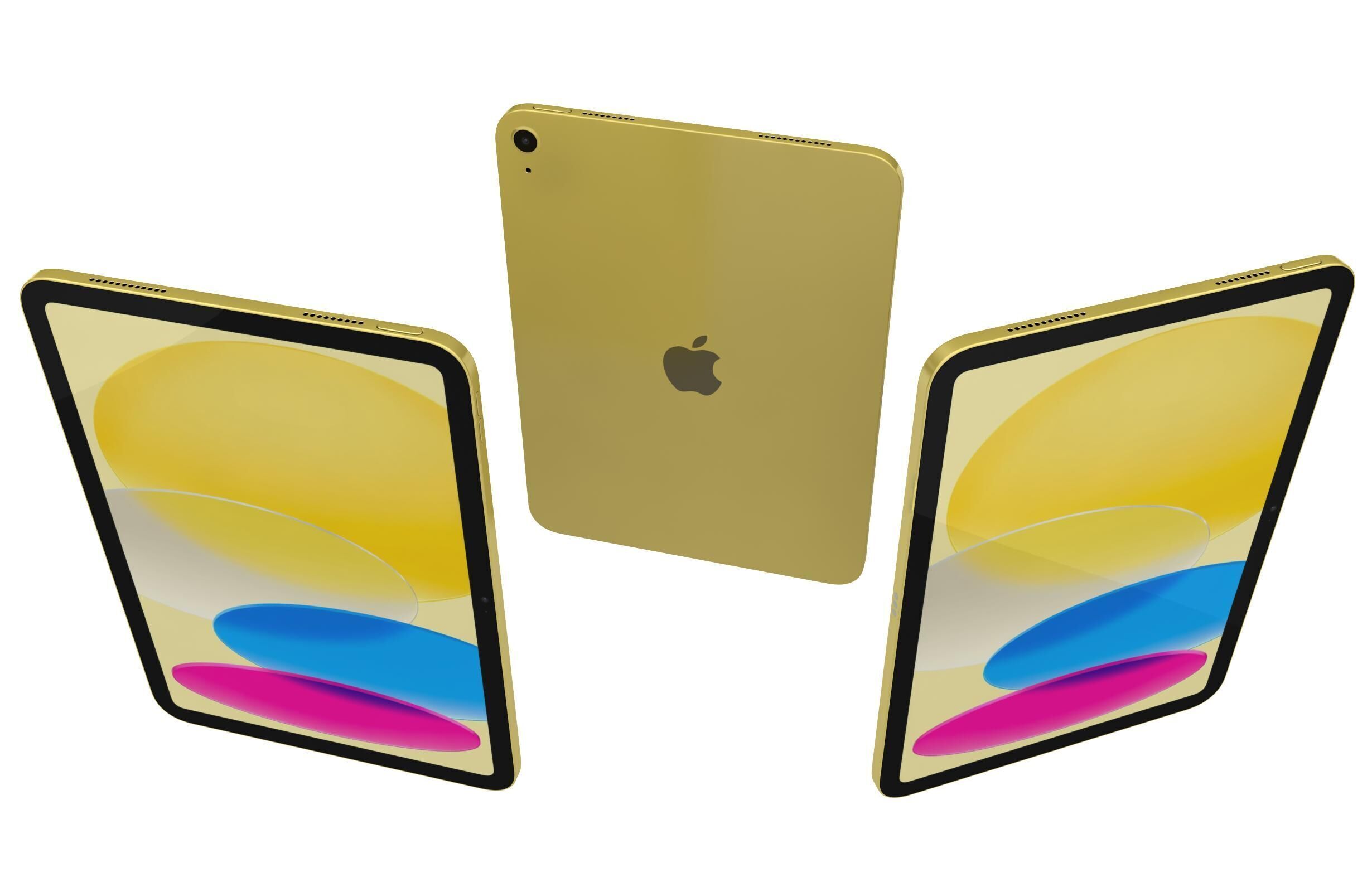 Apple iPad 2025 All Colors 3D model_2