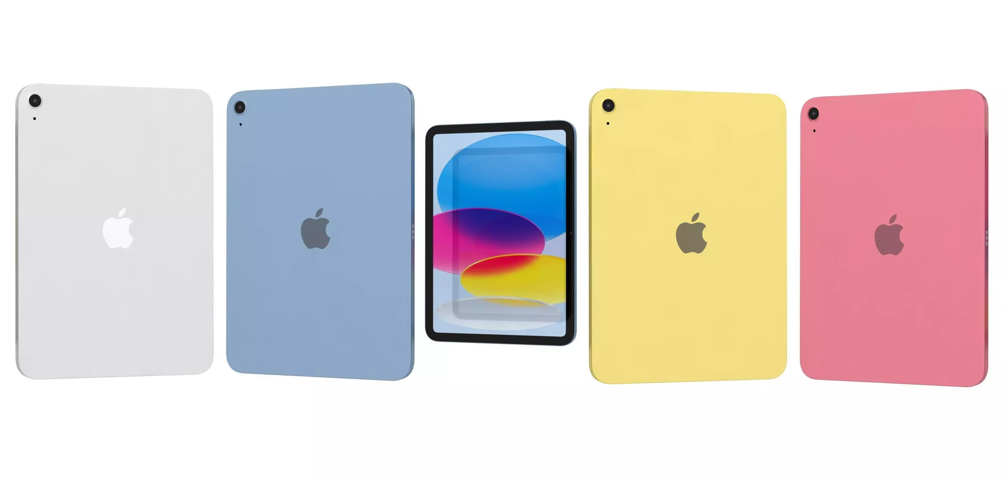 Apple iPad 2025 All Colors 3D model_0