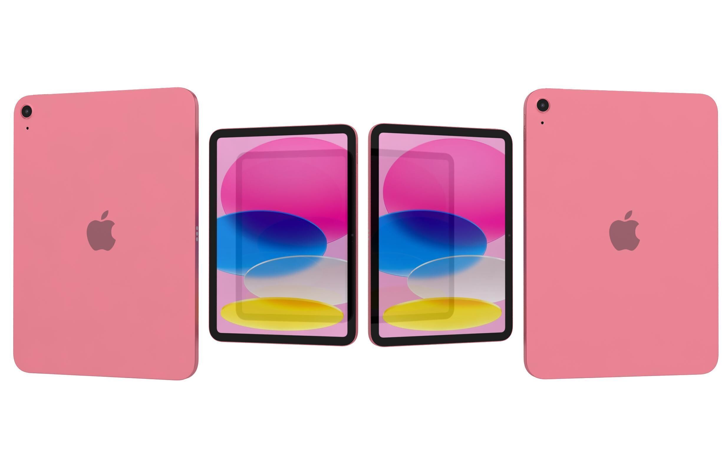 Apple iPad 2025 All Colors 3D model_9