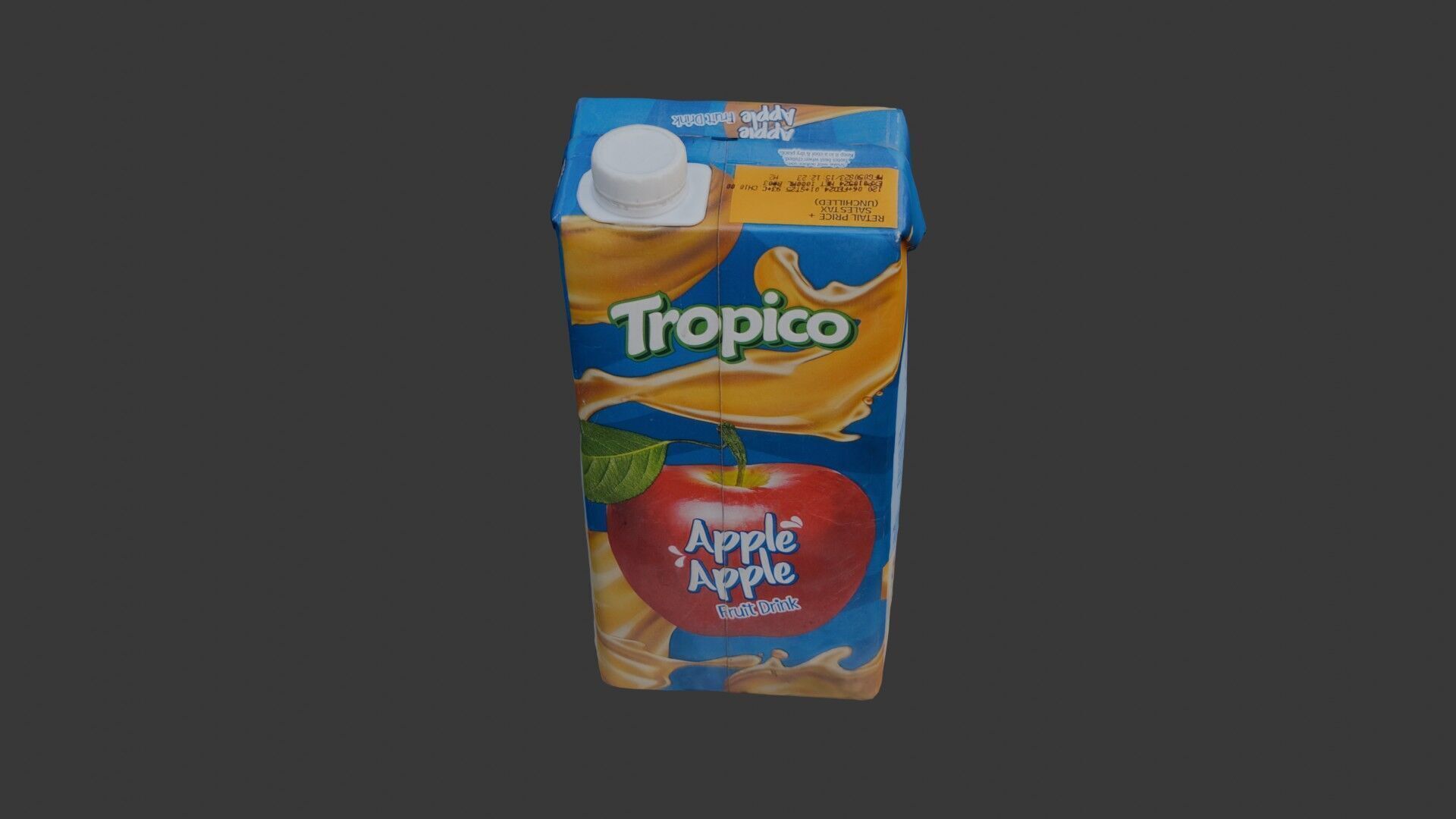 Apple Juice Carto Low-poly 3D model_1