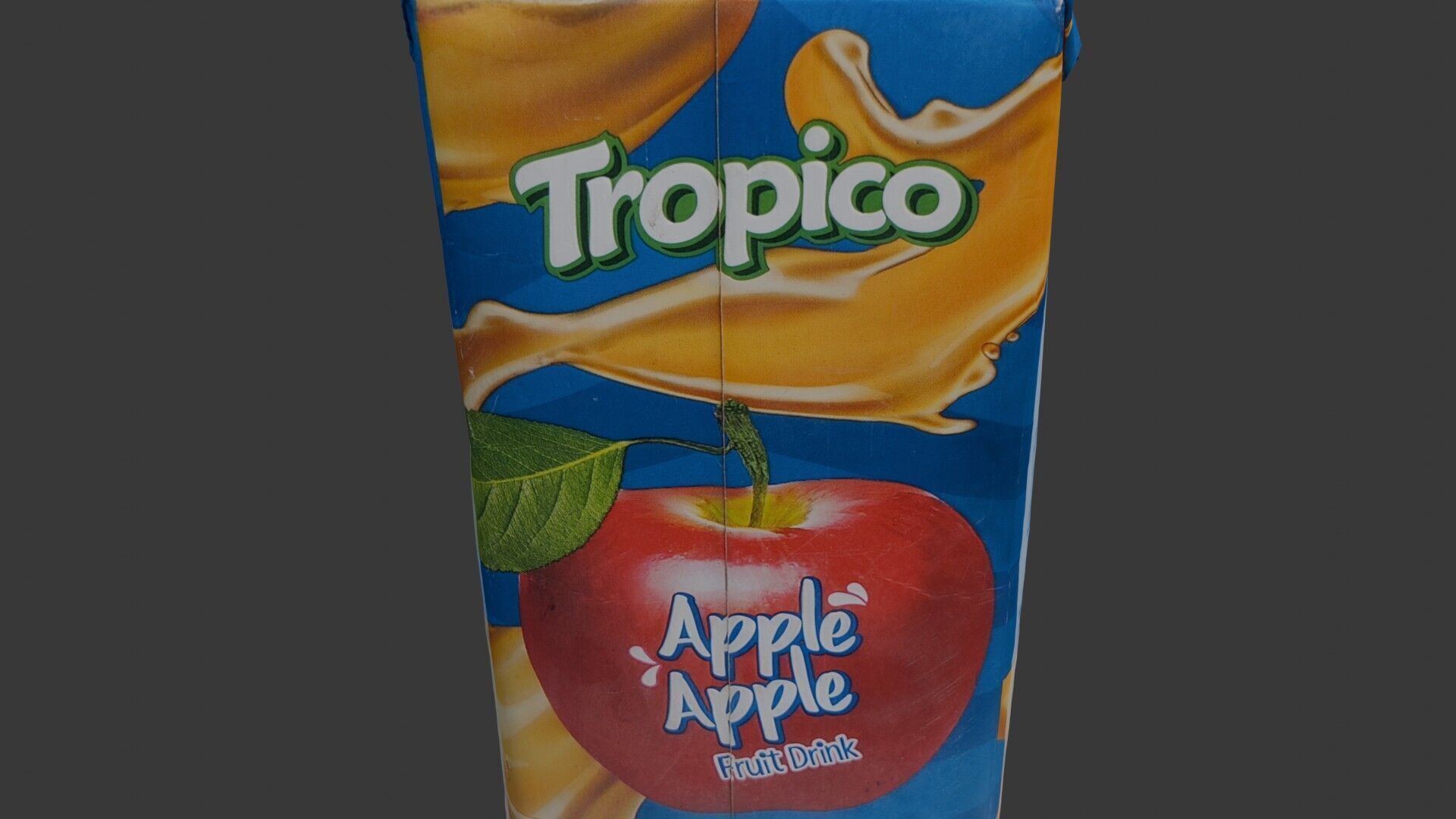 Apple Juice Carto Low-poly 3D model_3