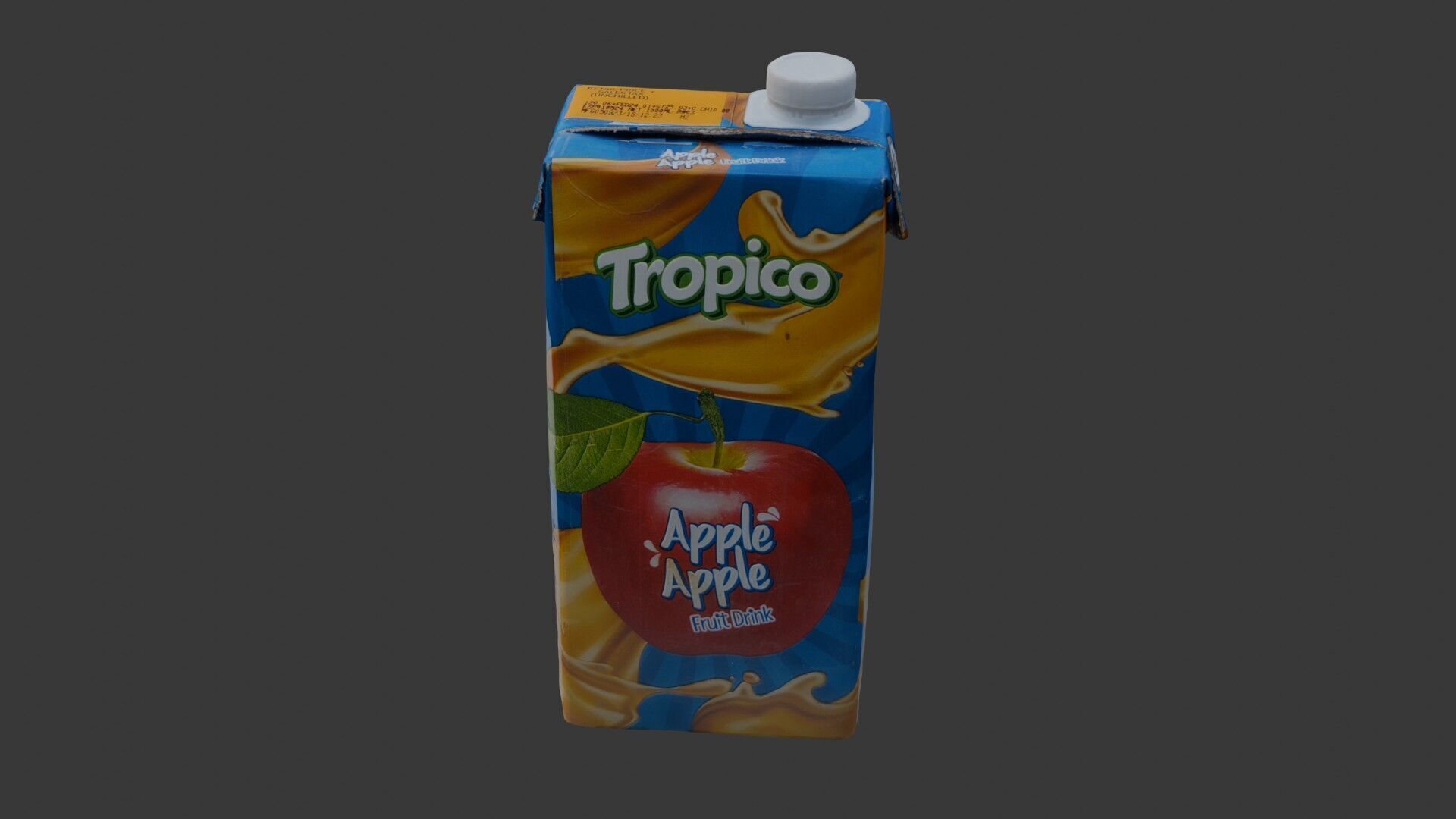 Apple Juice Carto Low-poly 3D model_6