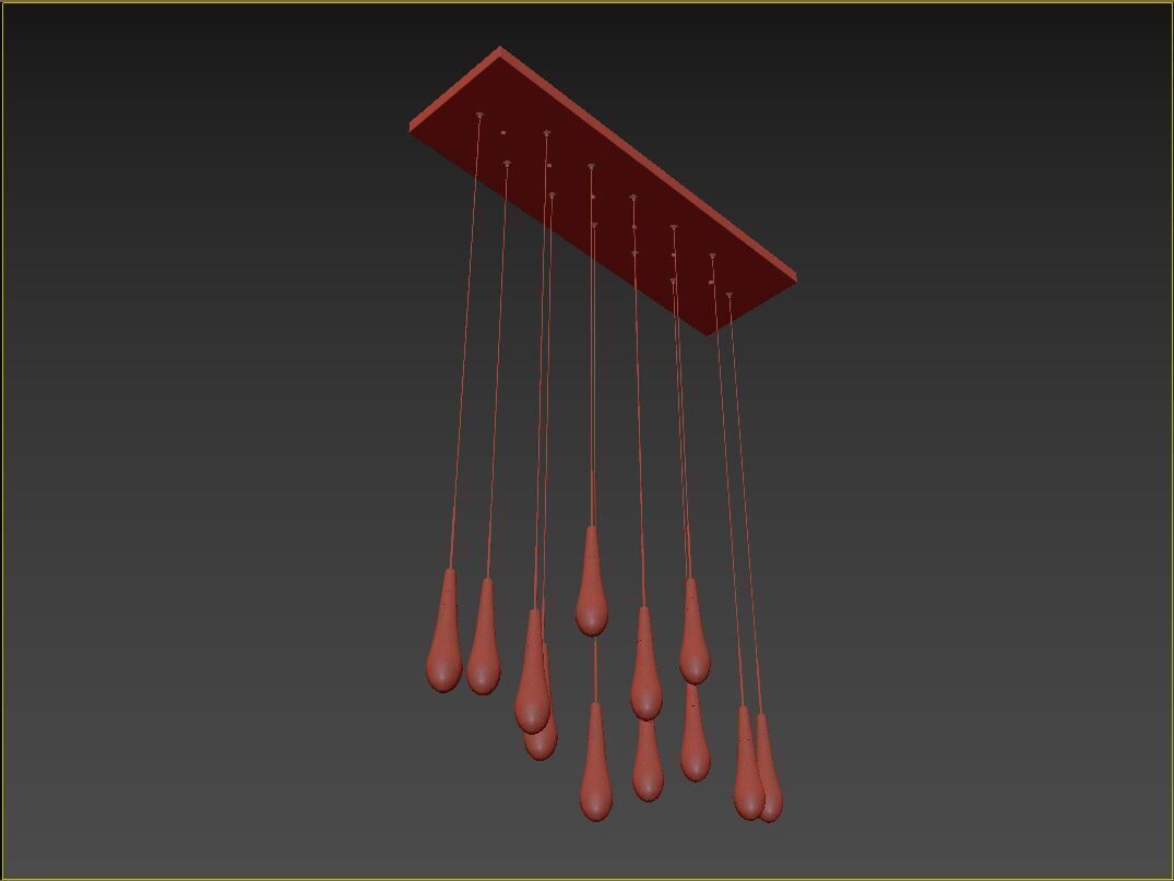 Soltaire Linear Chandelier 3D model_16