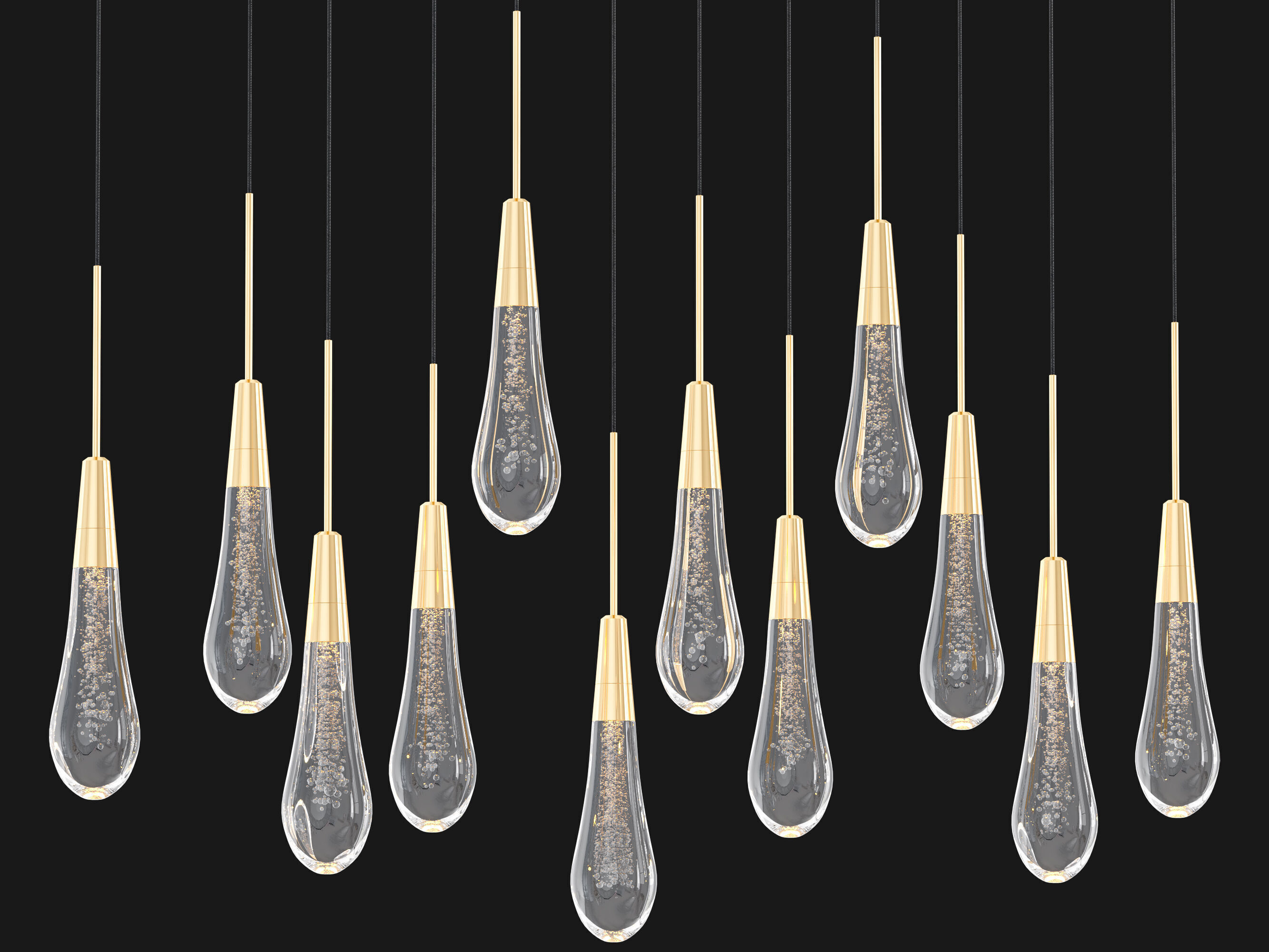 Soltaire Linear Chandelier 3D model_9