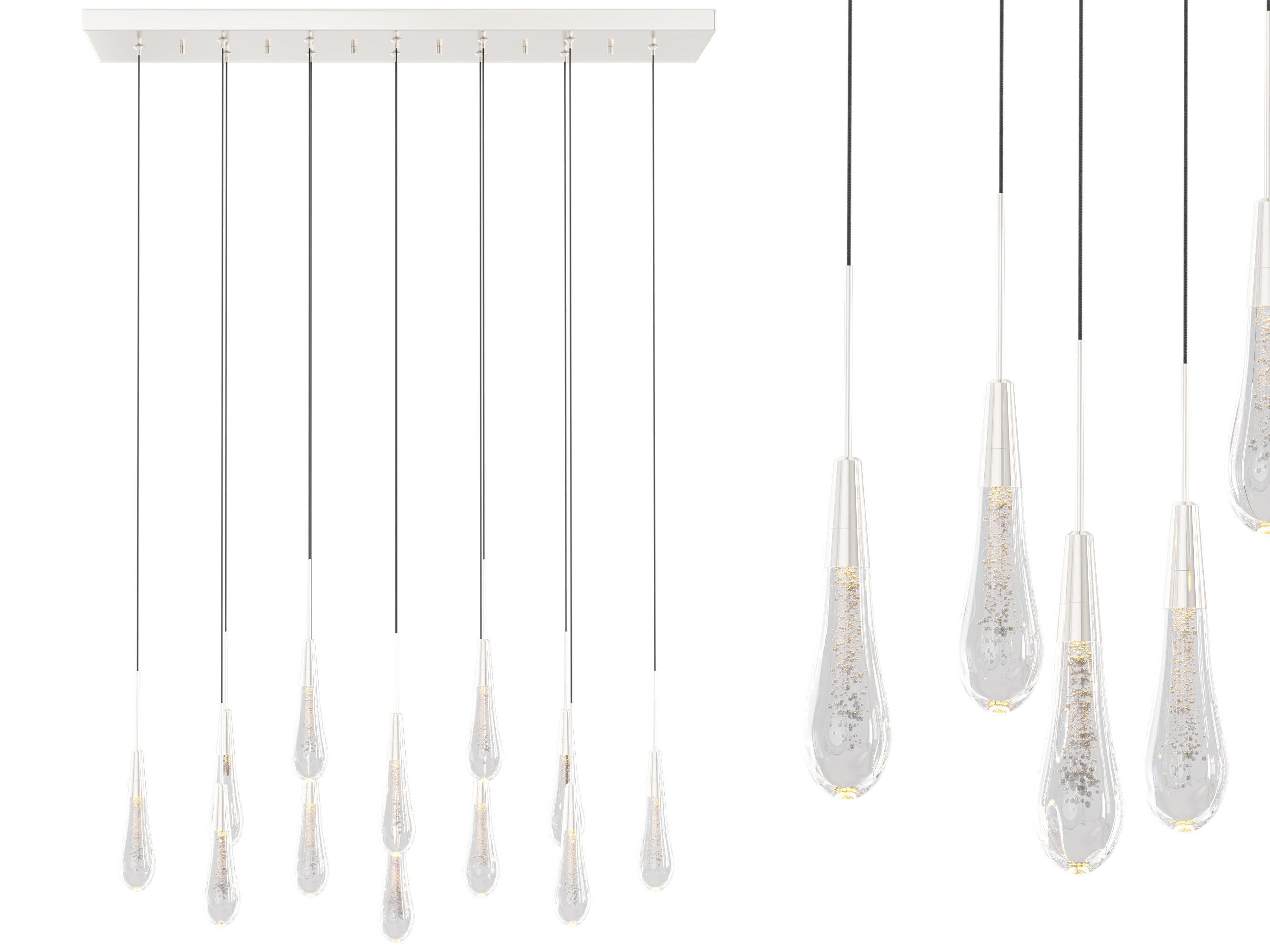 Soltaire Linear Chandelier 3D model_2