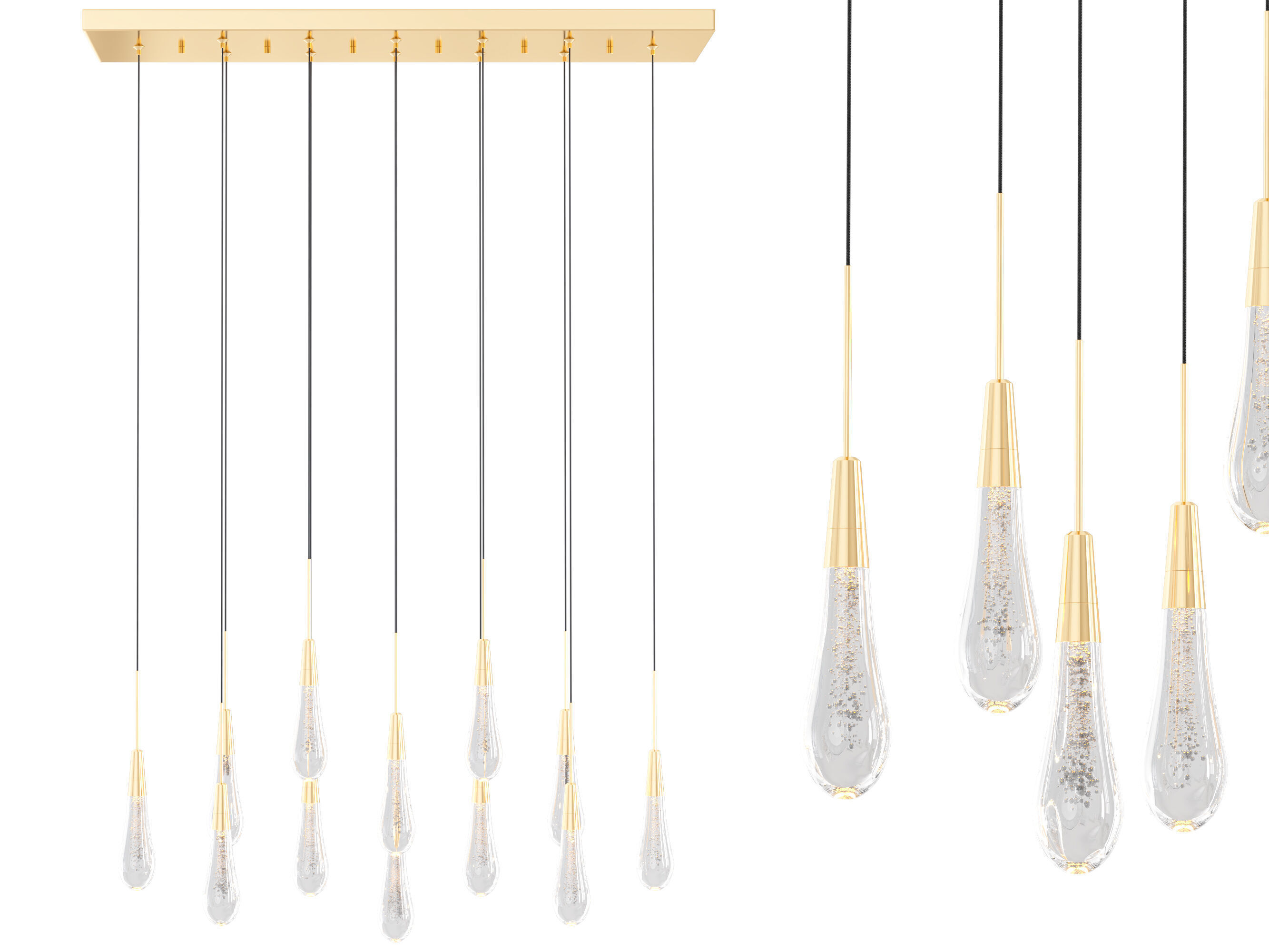 Soltaire Linear Chandelier 3D model_6