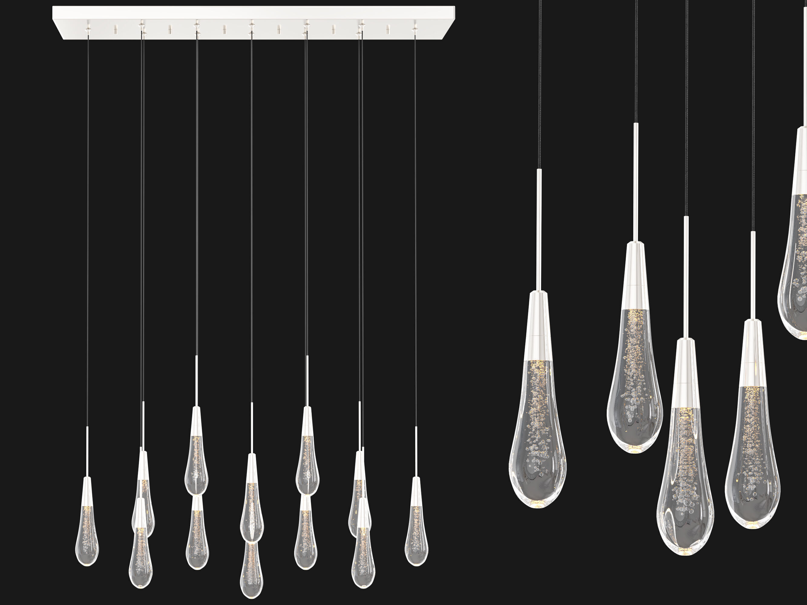 Soltaire Linear Chandelier 3D model_13