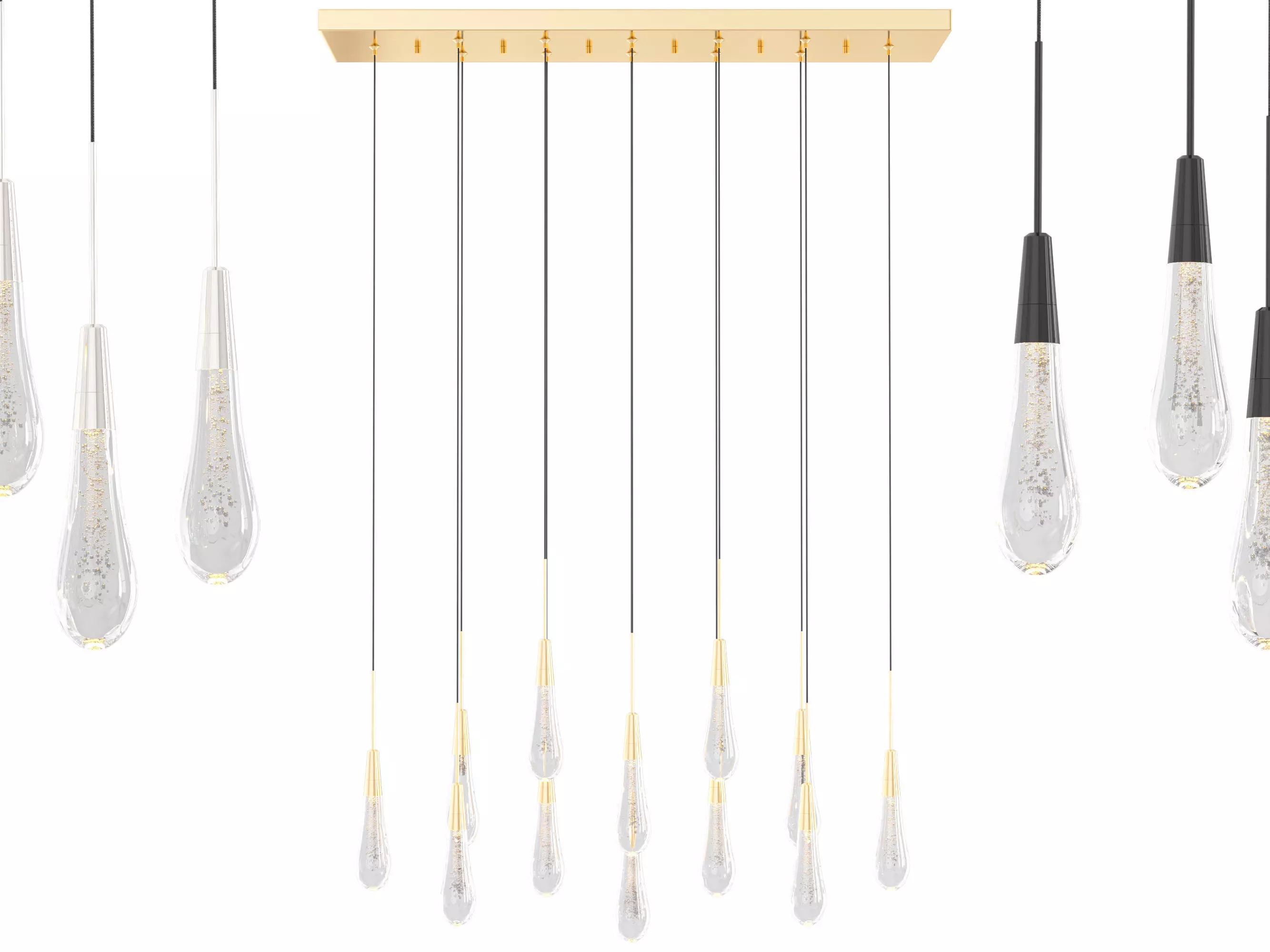 Soltaire Linear Chandelier 3D model_0