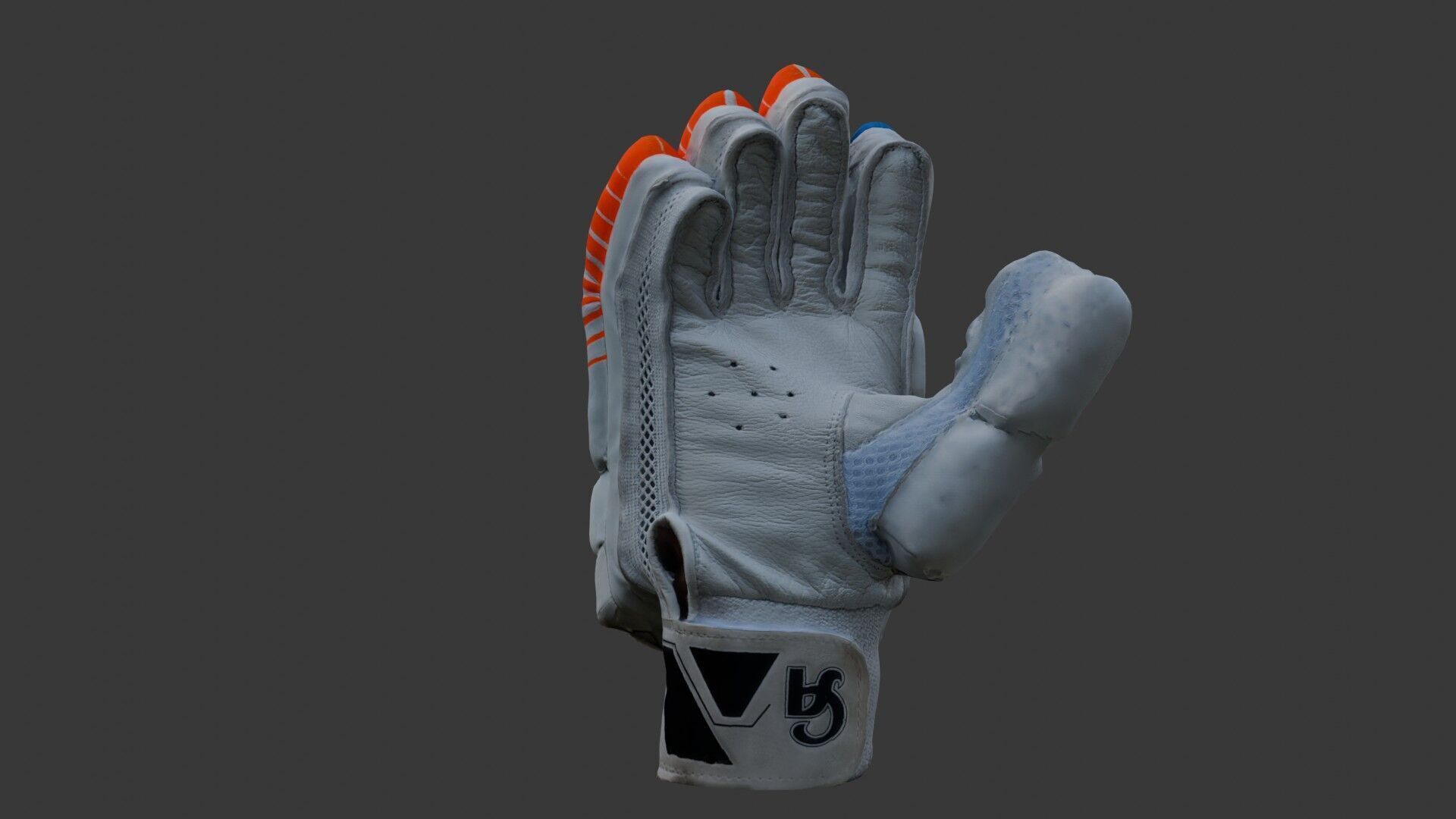 Cricket Batting Gloves -  Low-poly 3D model_7