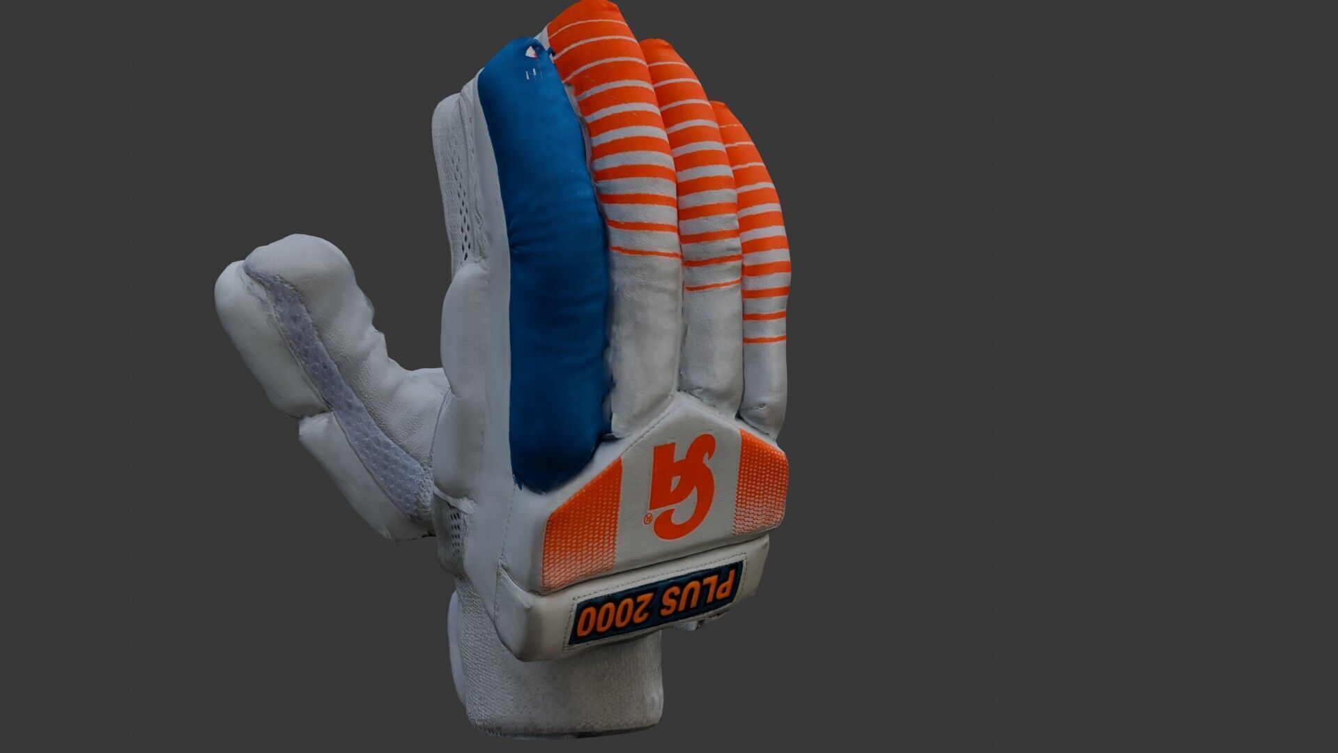 Cricket Batting Gloves -  Low-poly 3D model_4