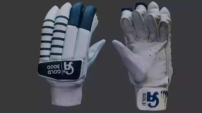 Cricket Batting Glove Low-poly 3D model