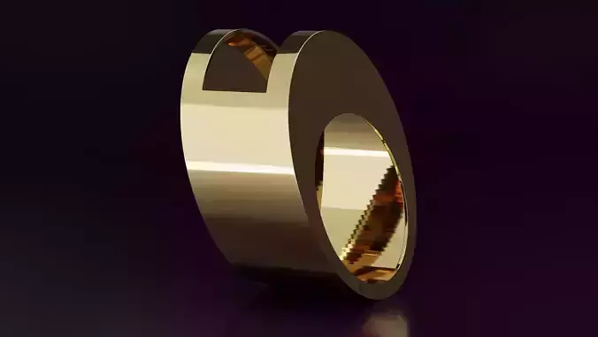 free form ring N63 Free 3D print model