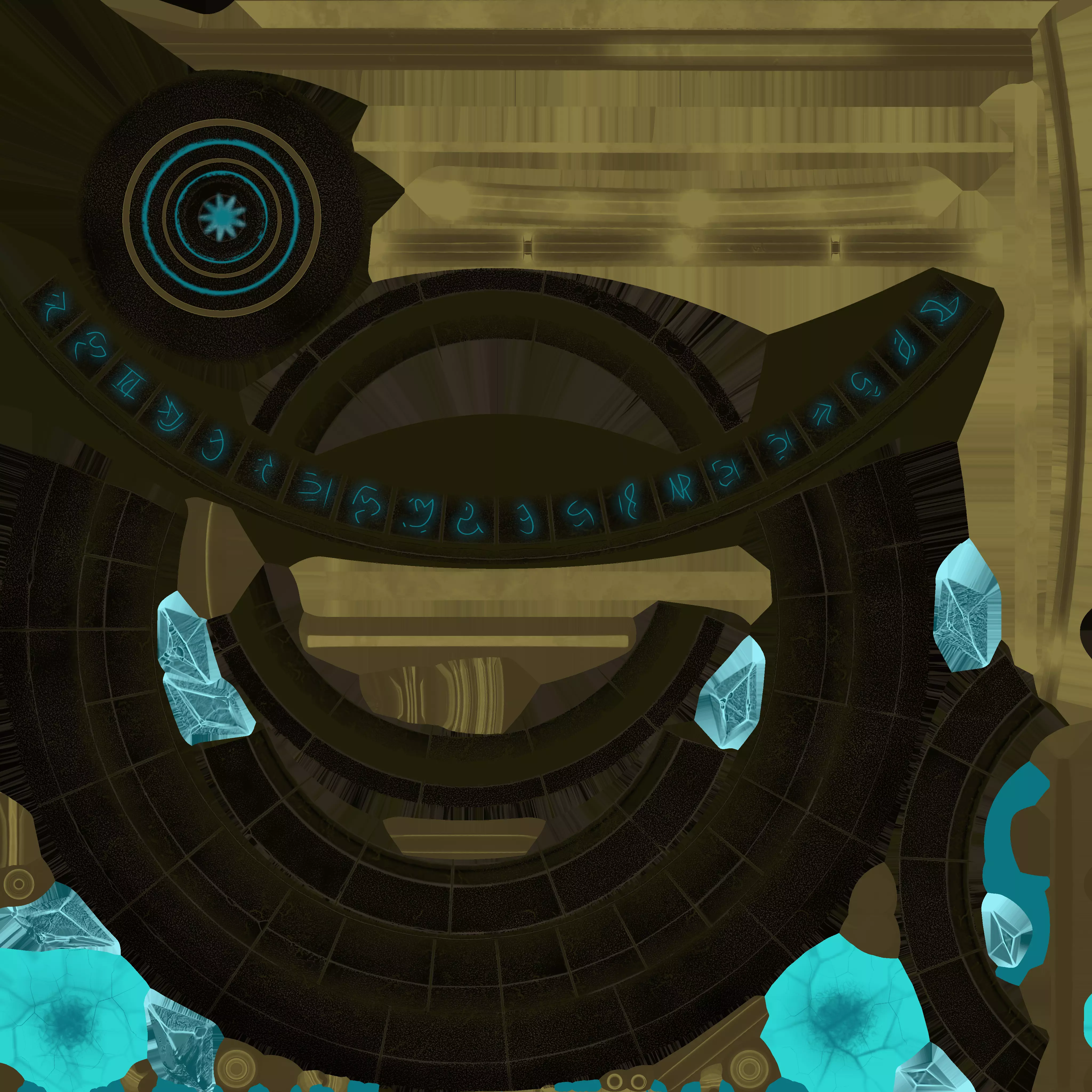 Chrono Altar Low-poly 3D model_15