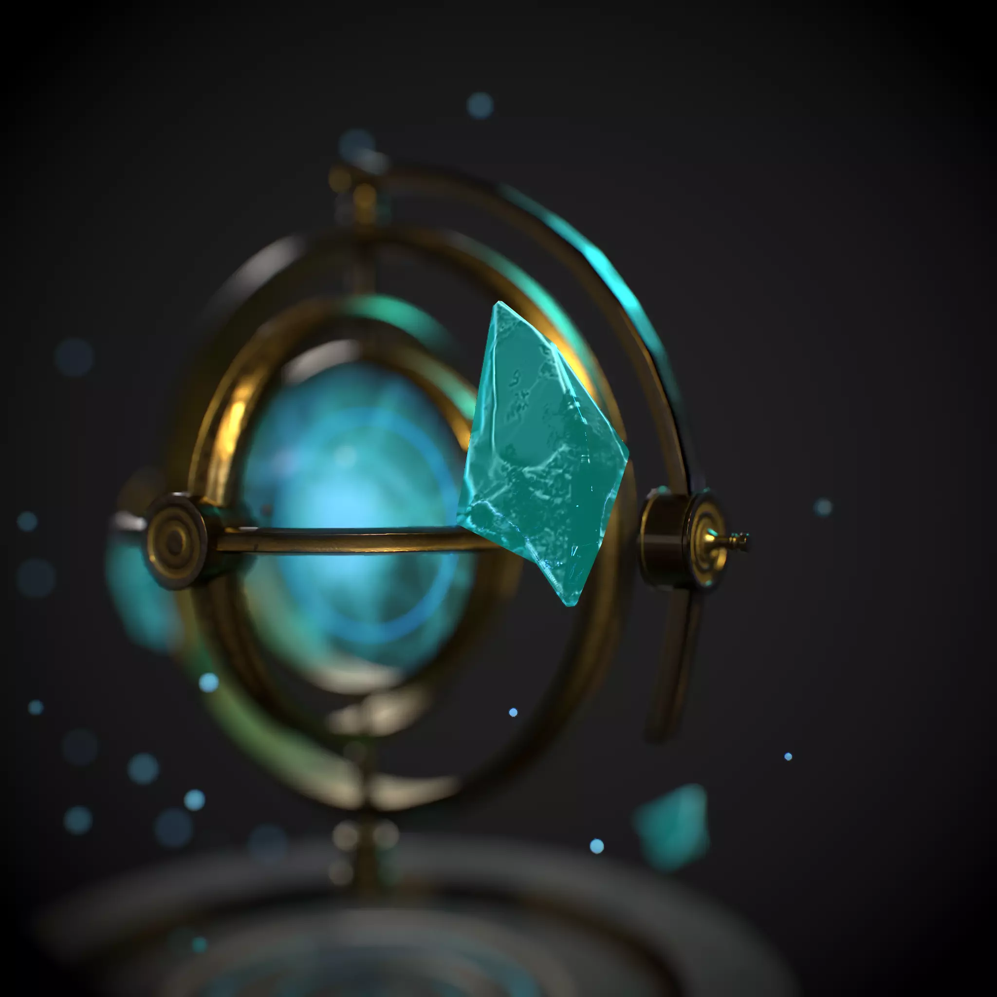 Chrono Altar Low-poly 3D model_8