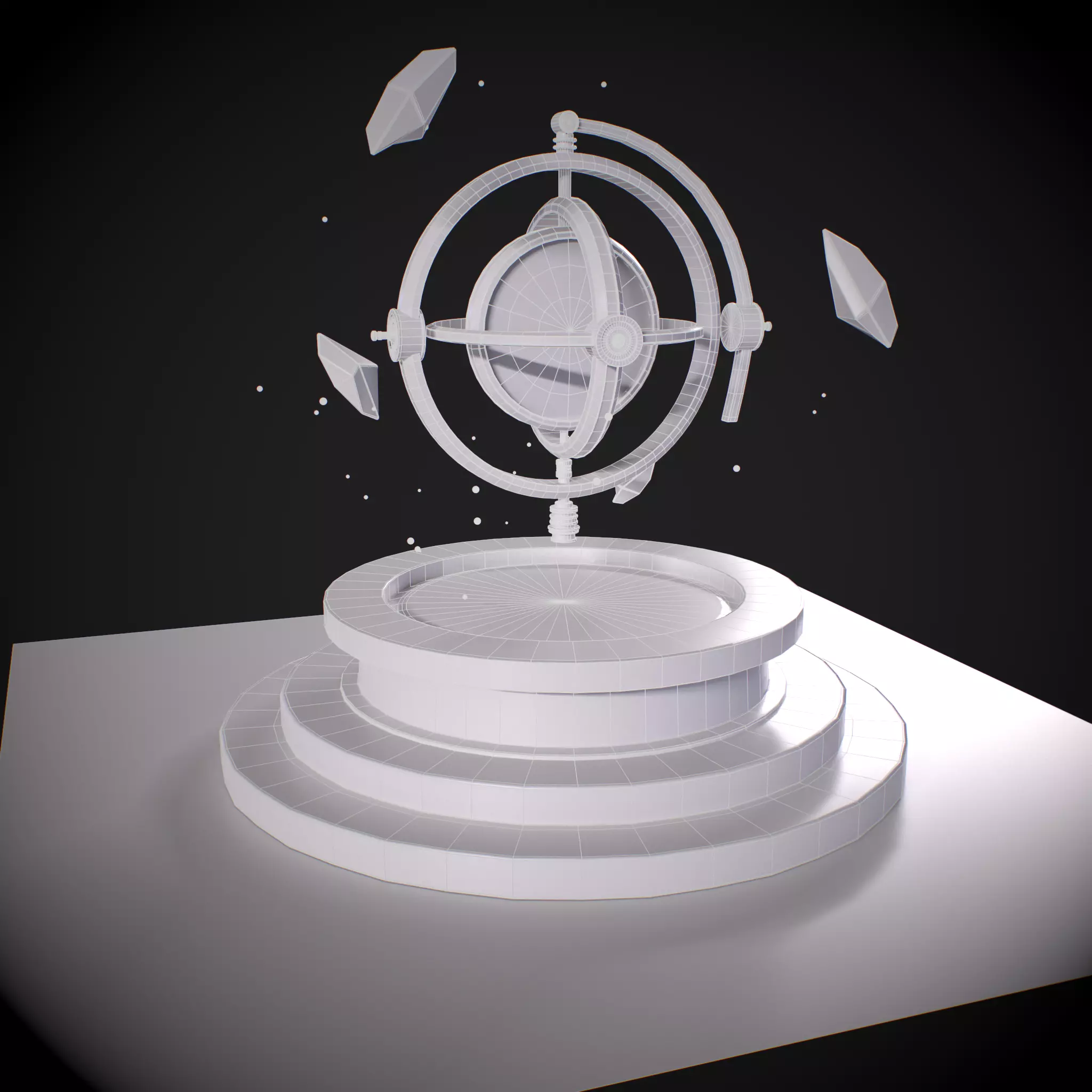 Chrono Altar Low-poly 3D model_12
