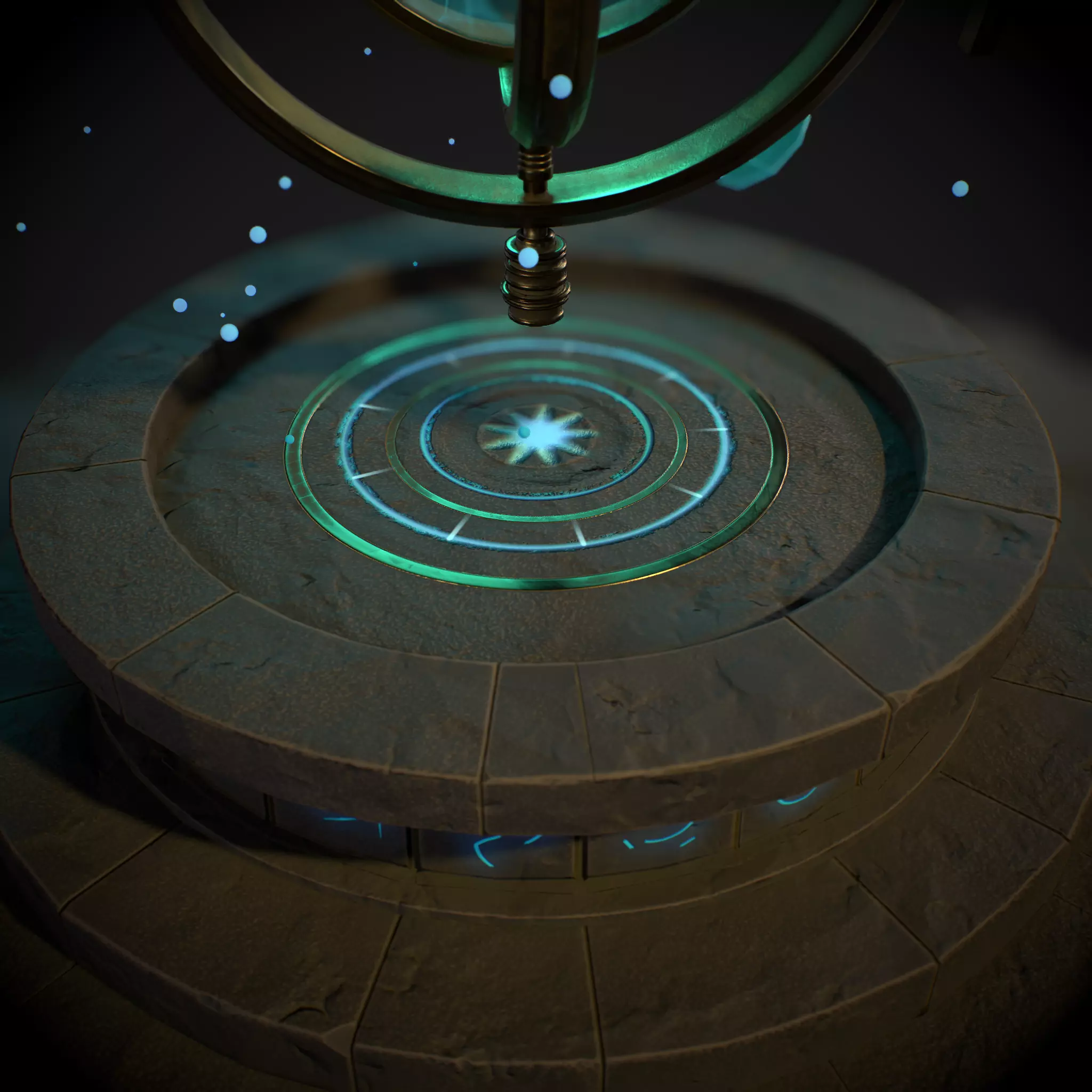 Chrono Altar Low-poly 3D model_3