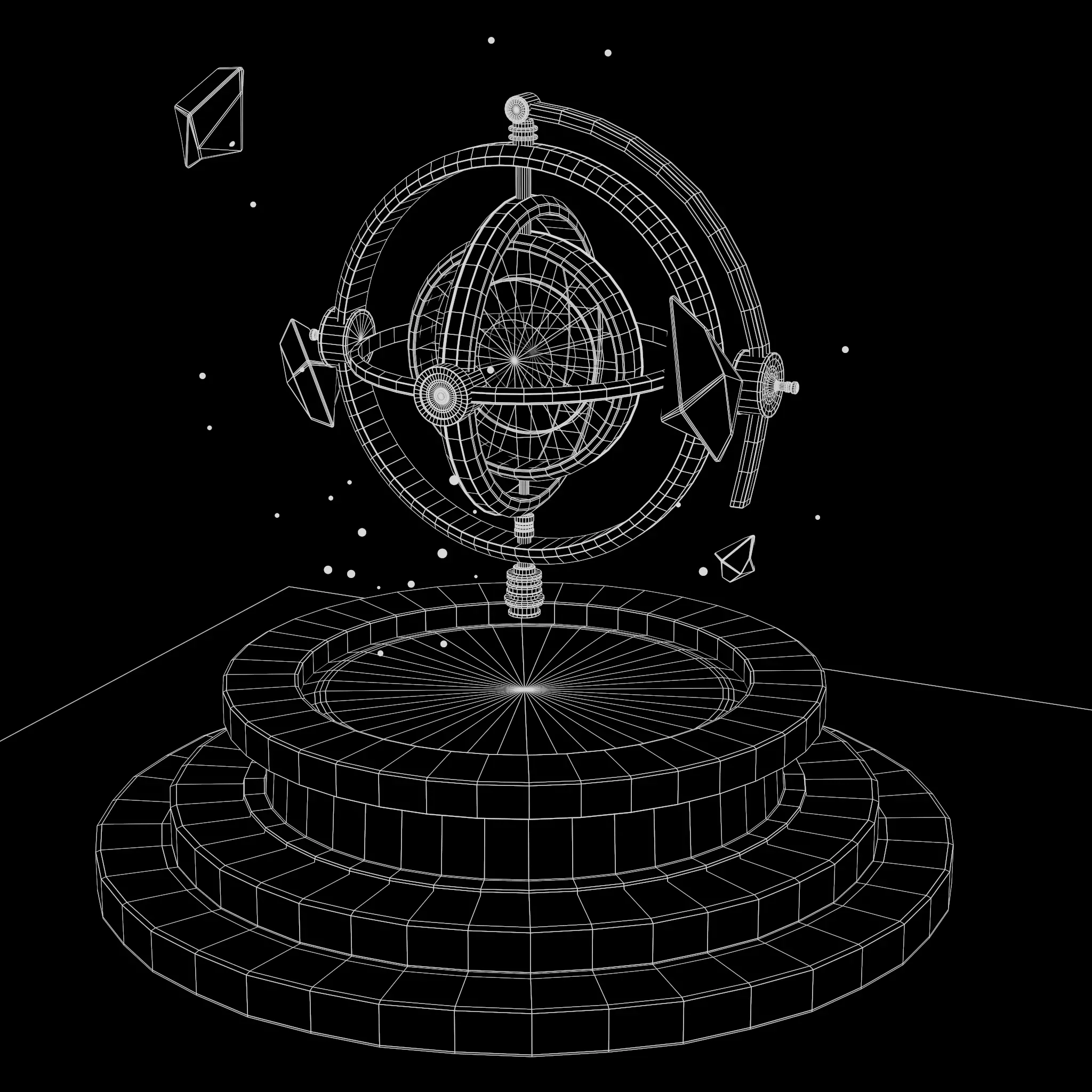 Chrono Altar Low-poly 3D model_18