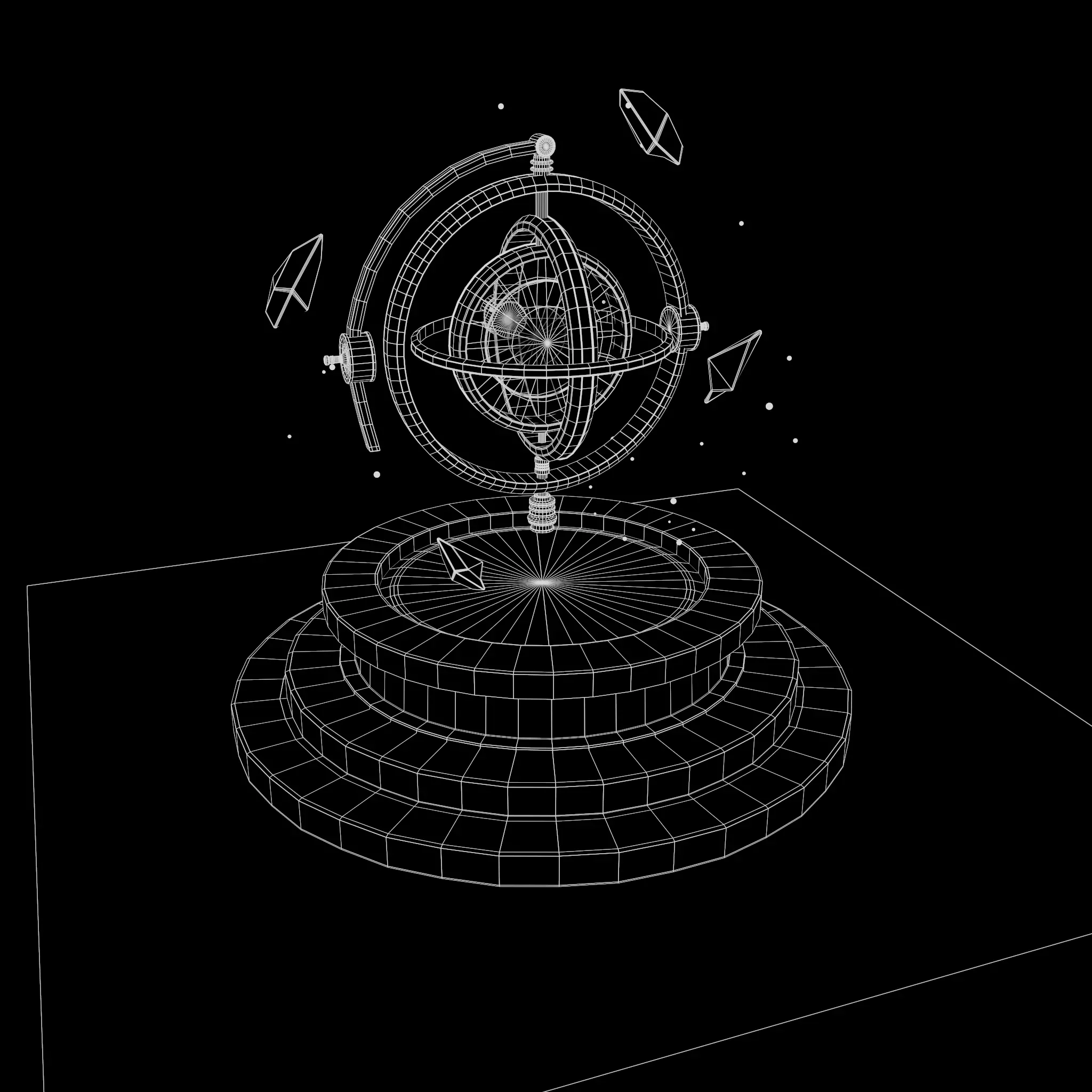 Chrono Altar Low-poly 3D model_17
