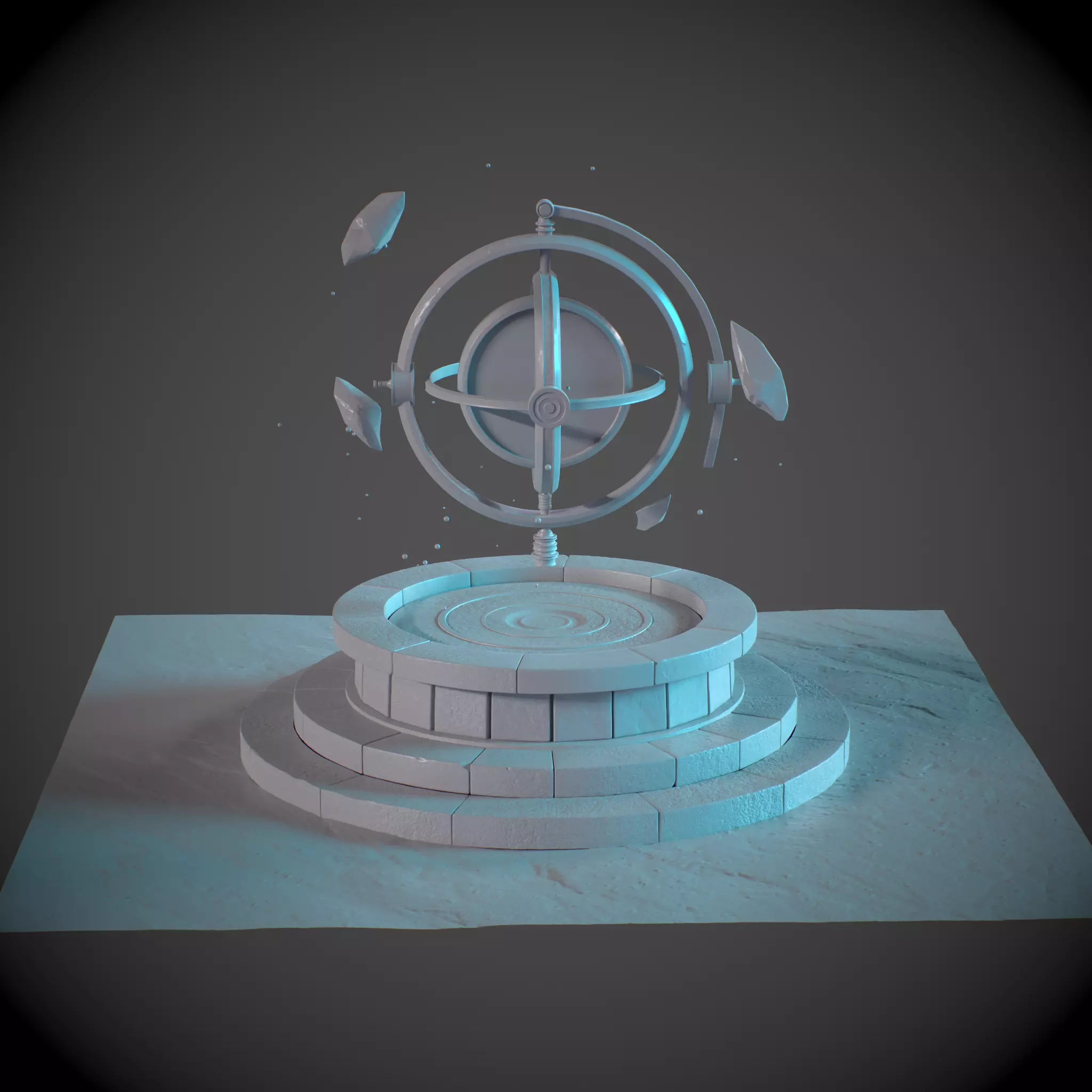 Chrono Altar Low-poly 3D model_20