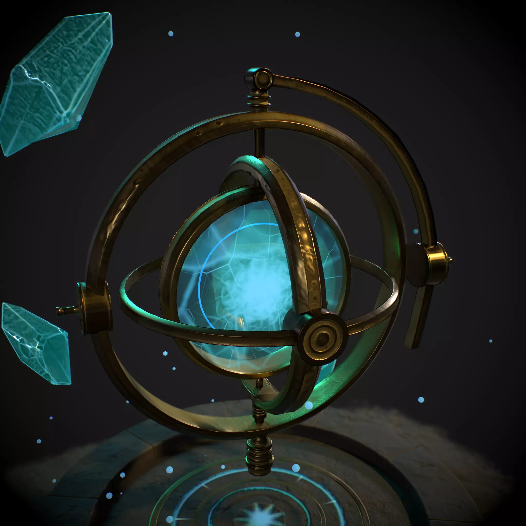 Chrono Altar Low-poly 3D model_2