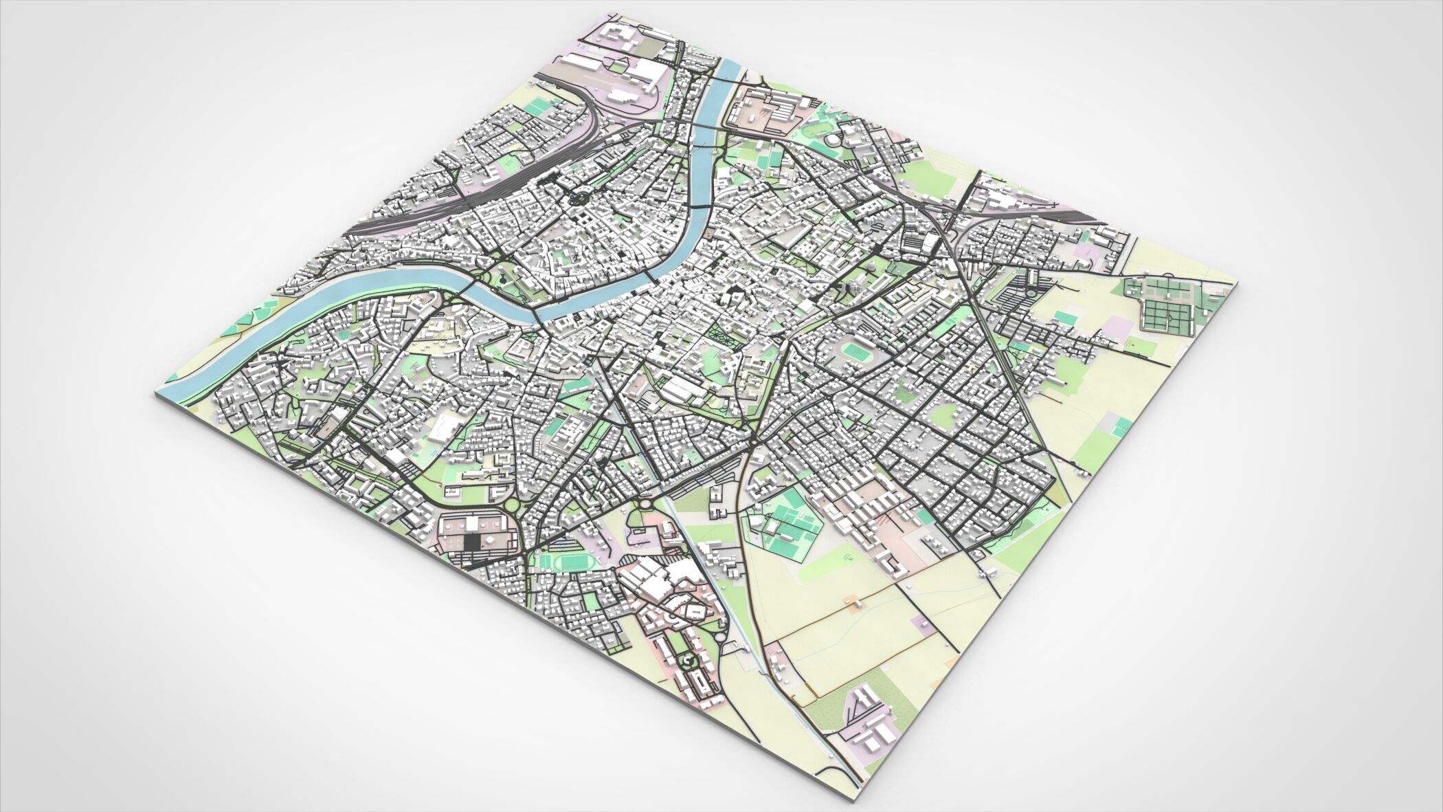 Cityscape Pisa Italy 3D model_11