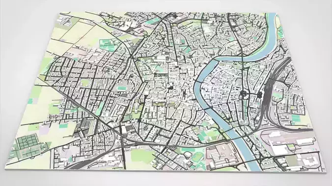 Cityscape Pisa Italy 3D model