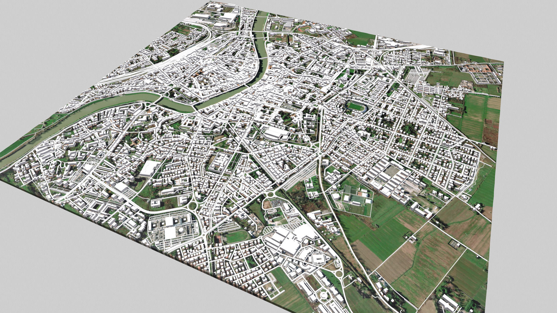 Cityscape Pisa Italy 3D model_4