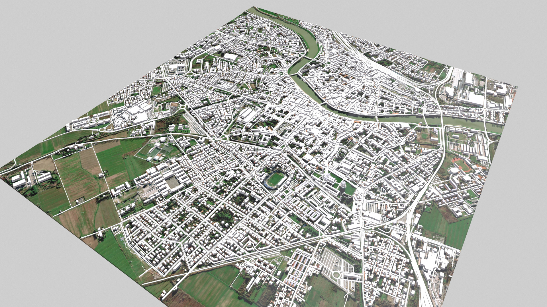 Cityscape Pisa Italy 3D model_6