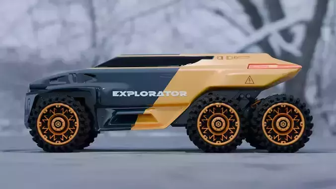 Scifi truck 2 3D model