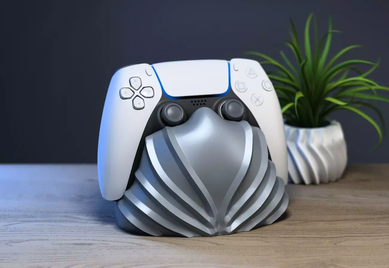 Ps5 controller stand modern ps5controller holder 3D print model_0