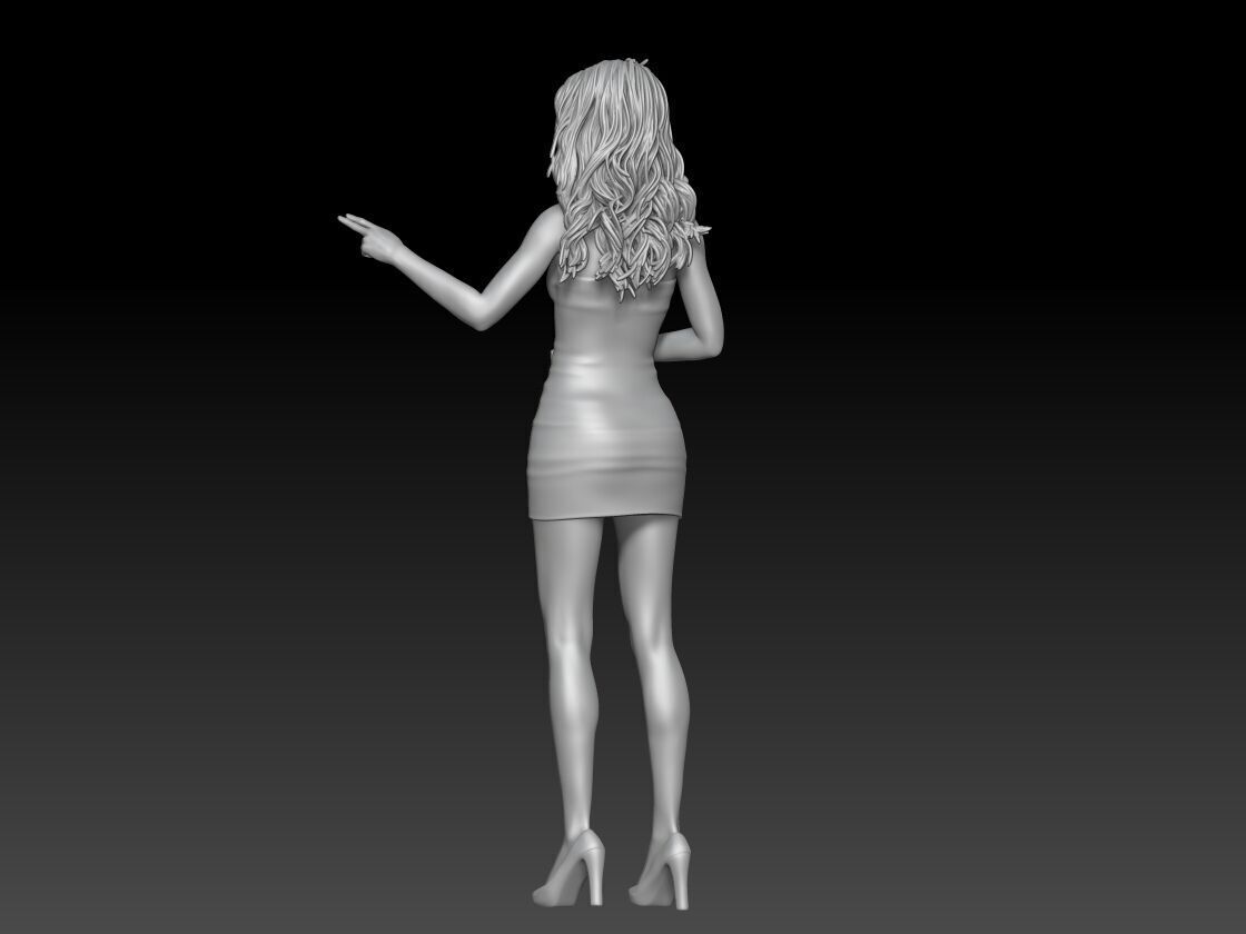 weather tv girl 1 3D print model_2