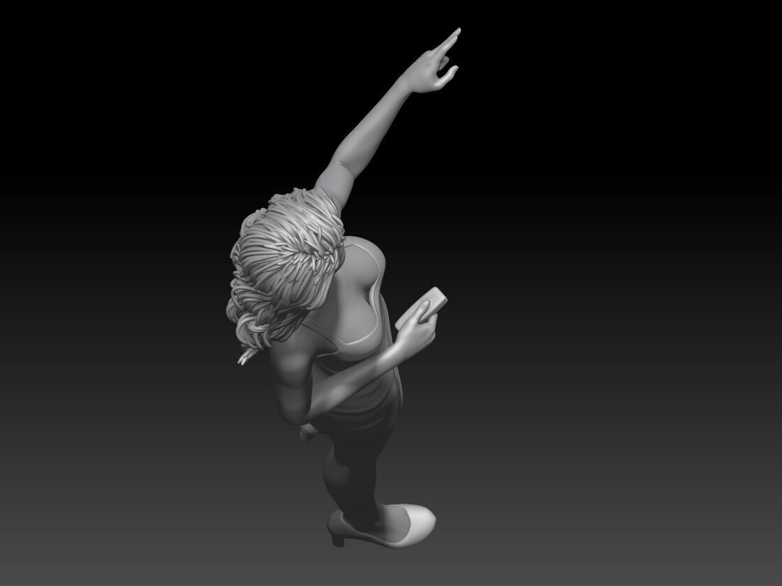 weather tv girl 1 3D print model_3