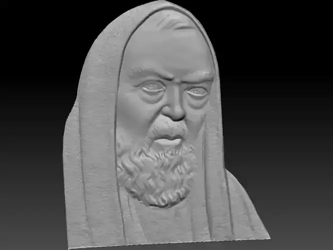 Padre Pio con copricapo