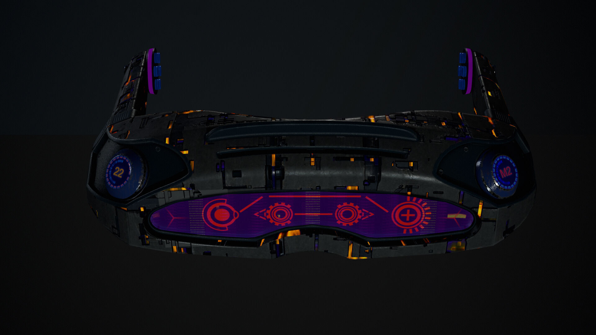 Sci-Fi Female Soldier Modular 01a Low-poly 3D model_14