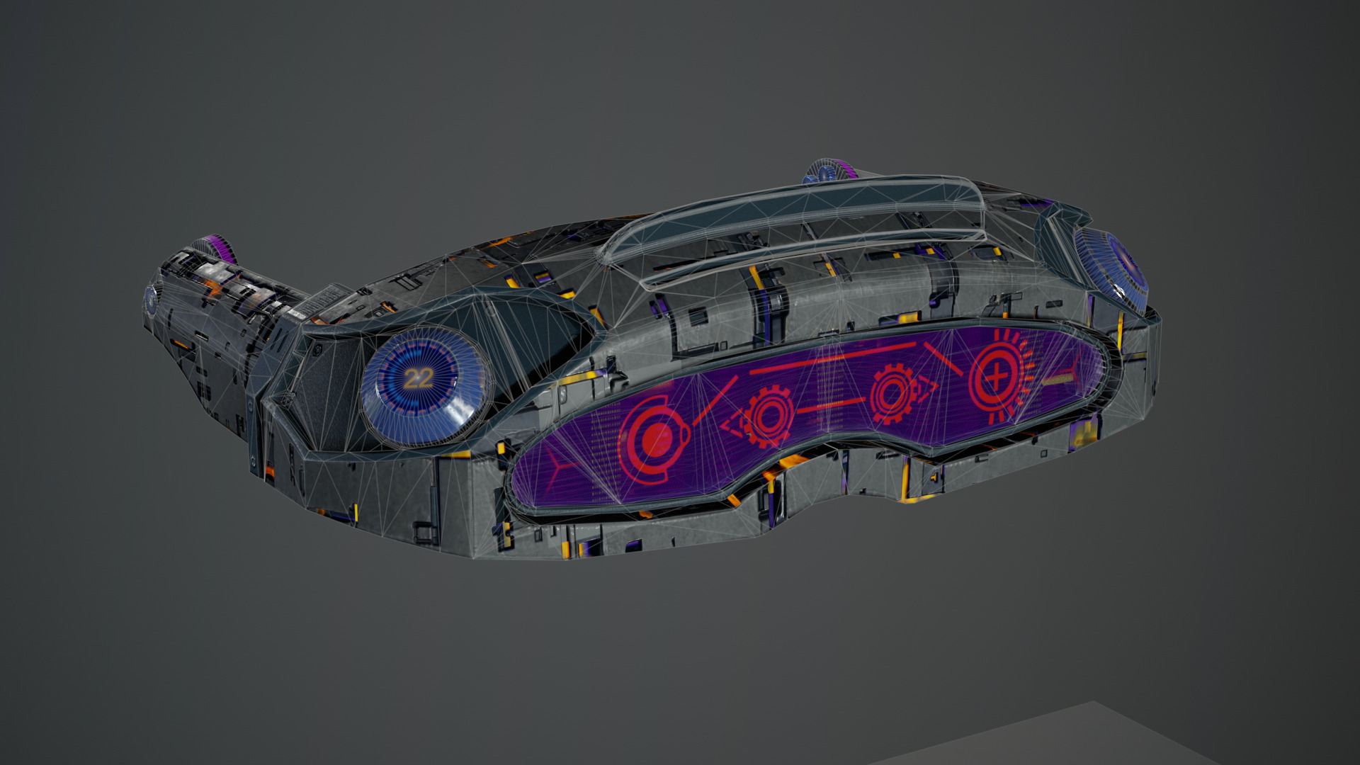 Sci-Fi Female Soldier Modular 01a Low-poly 3D model_42