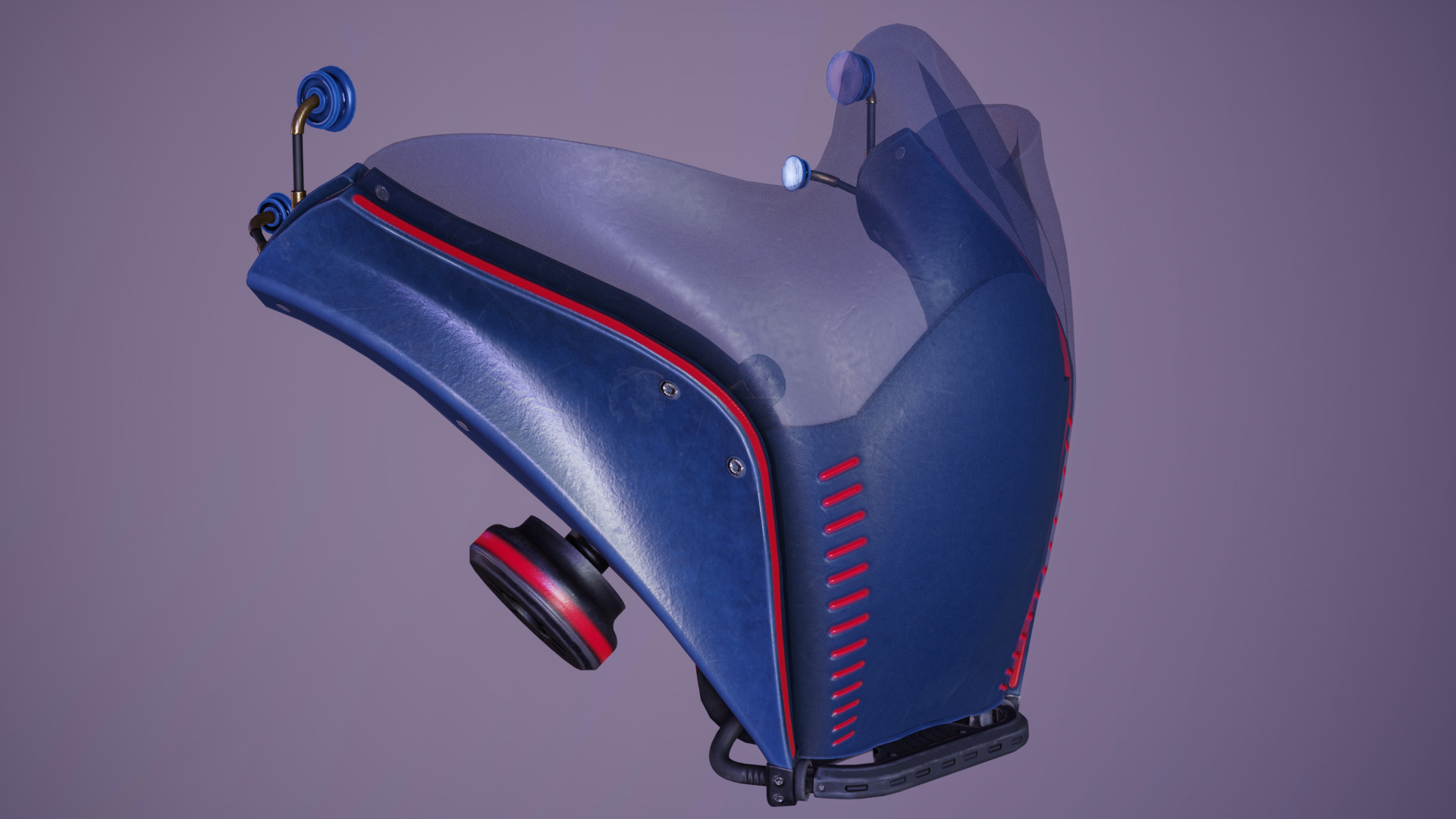 Sci-Fi Female Soldier Modular 01a Low-poly 3D model_20