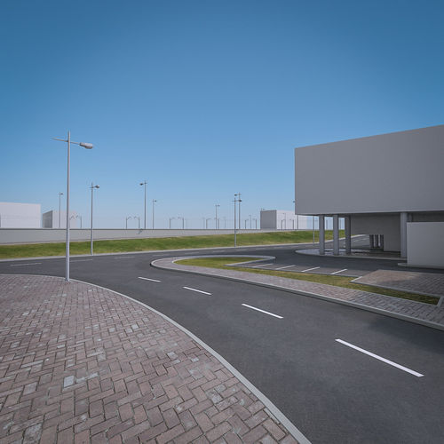 Urban Landscape Collection Low-poly 3D model 6