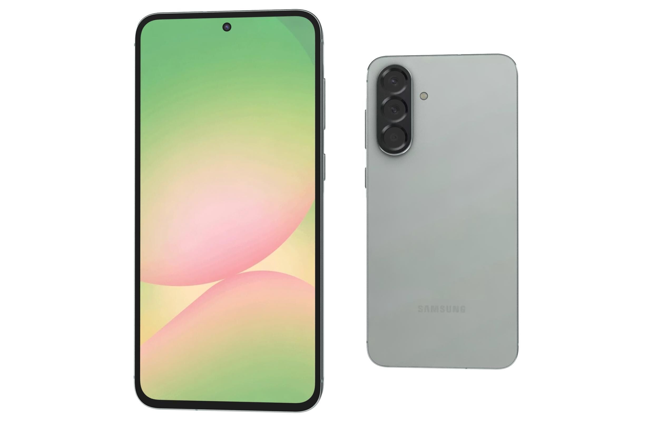 Samsung Galaxy A56 Awesome Olive 3D model_7