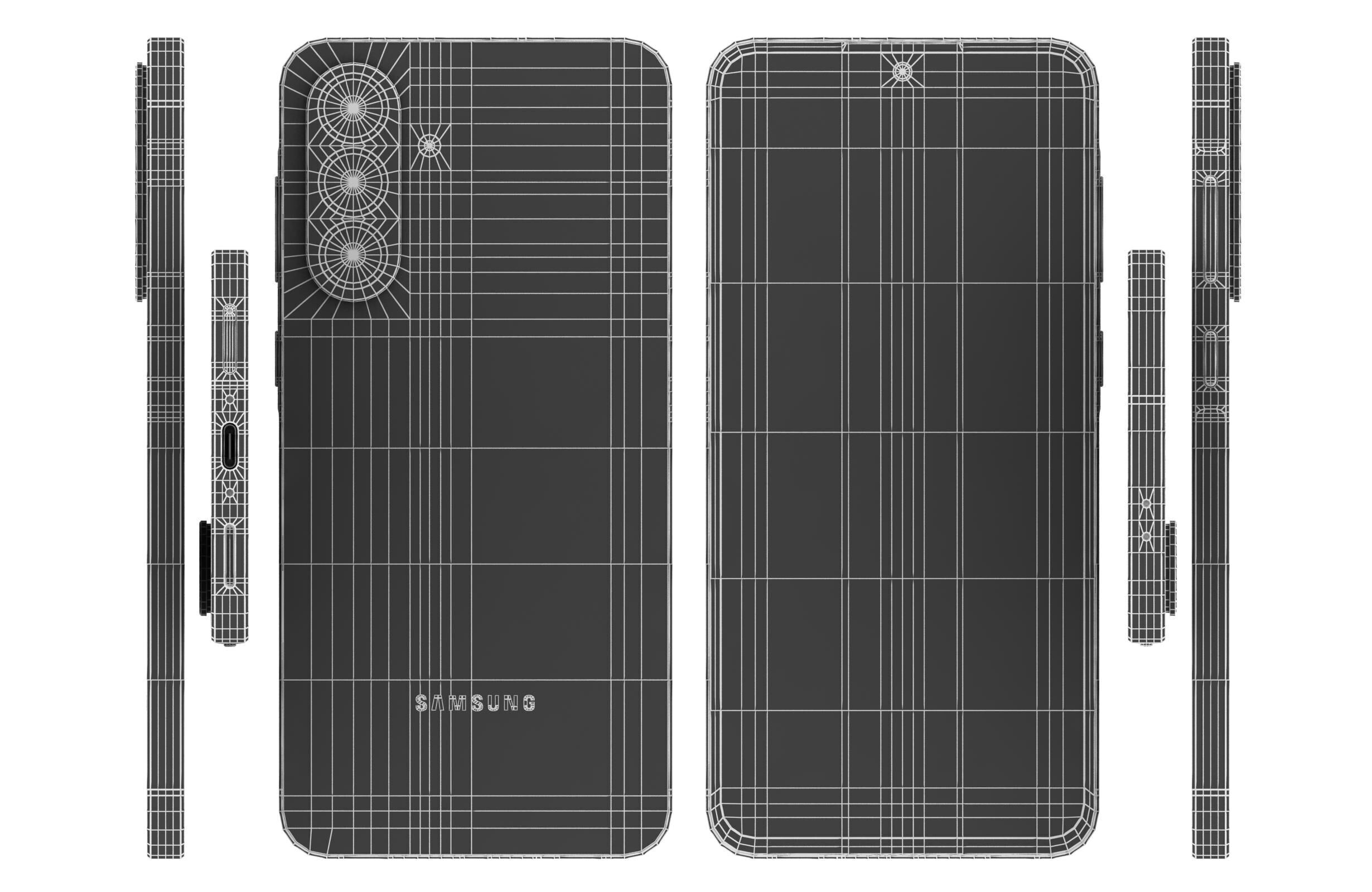 Samsung Galaxy A56 Awesome Olive 3D model_16