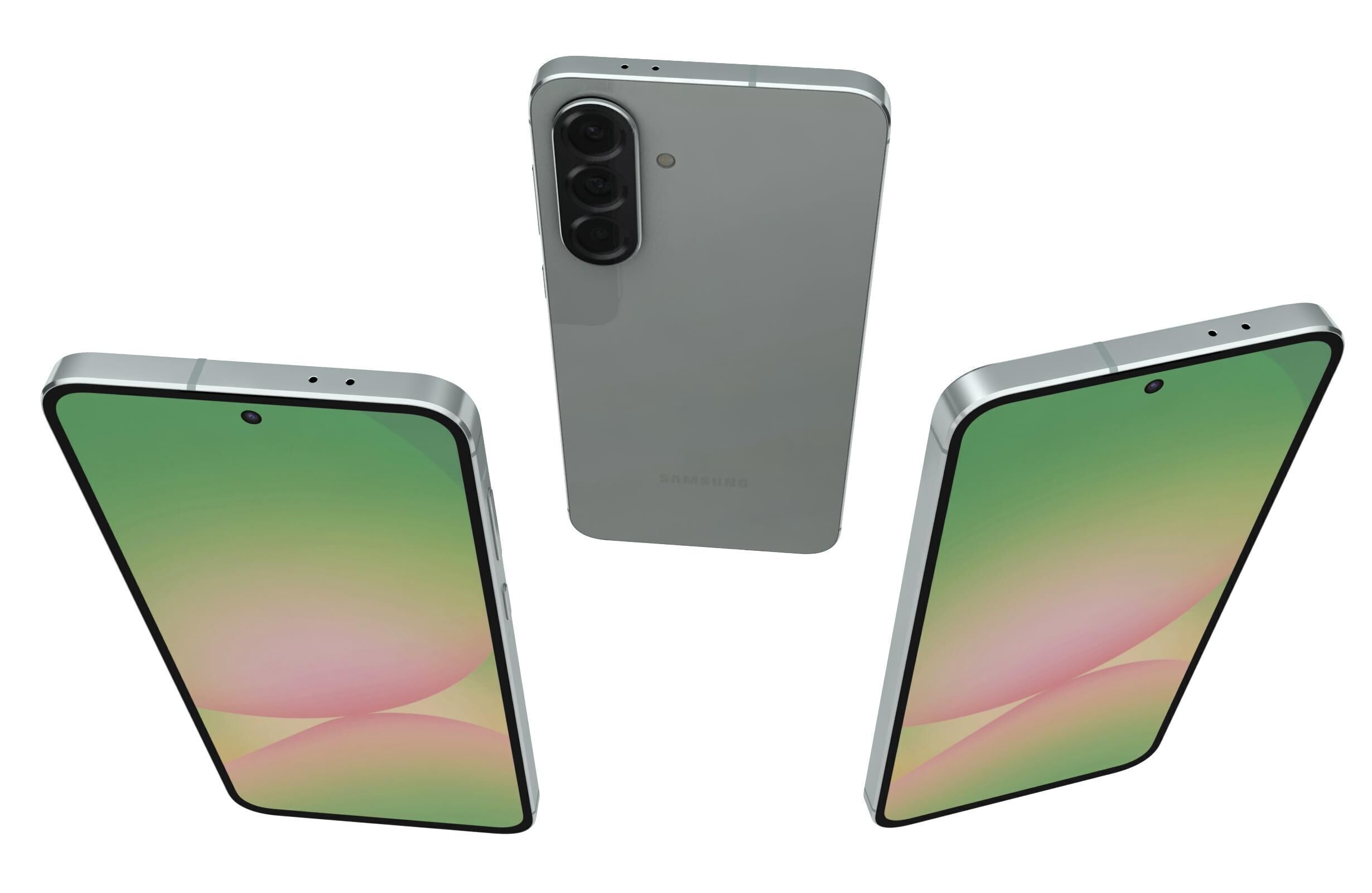 Samsung Galaxy A56 Awesome Olive 3D model_1