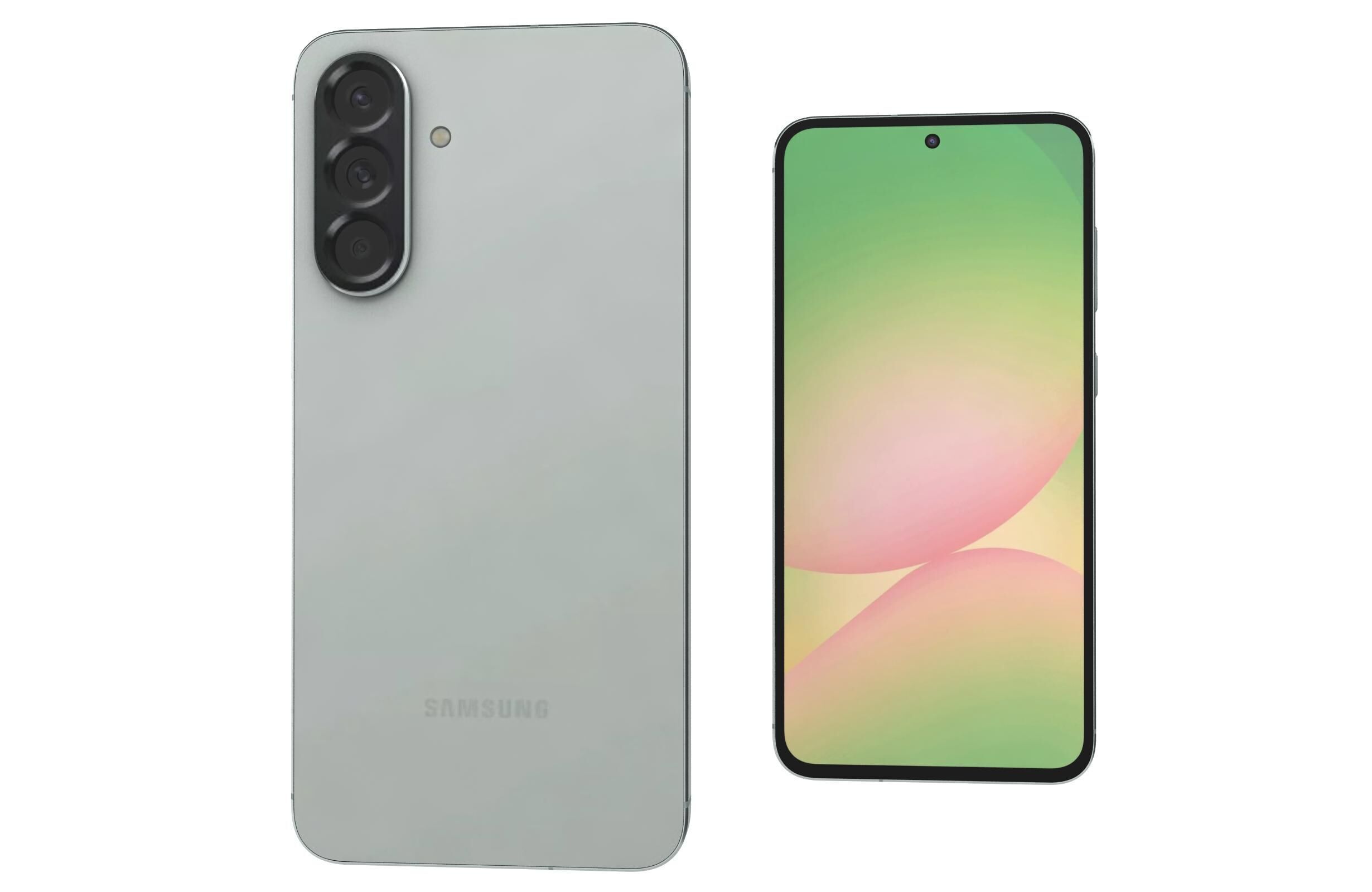 Samsung Galaxy A56 Awesome Olive 3D model_6