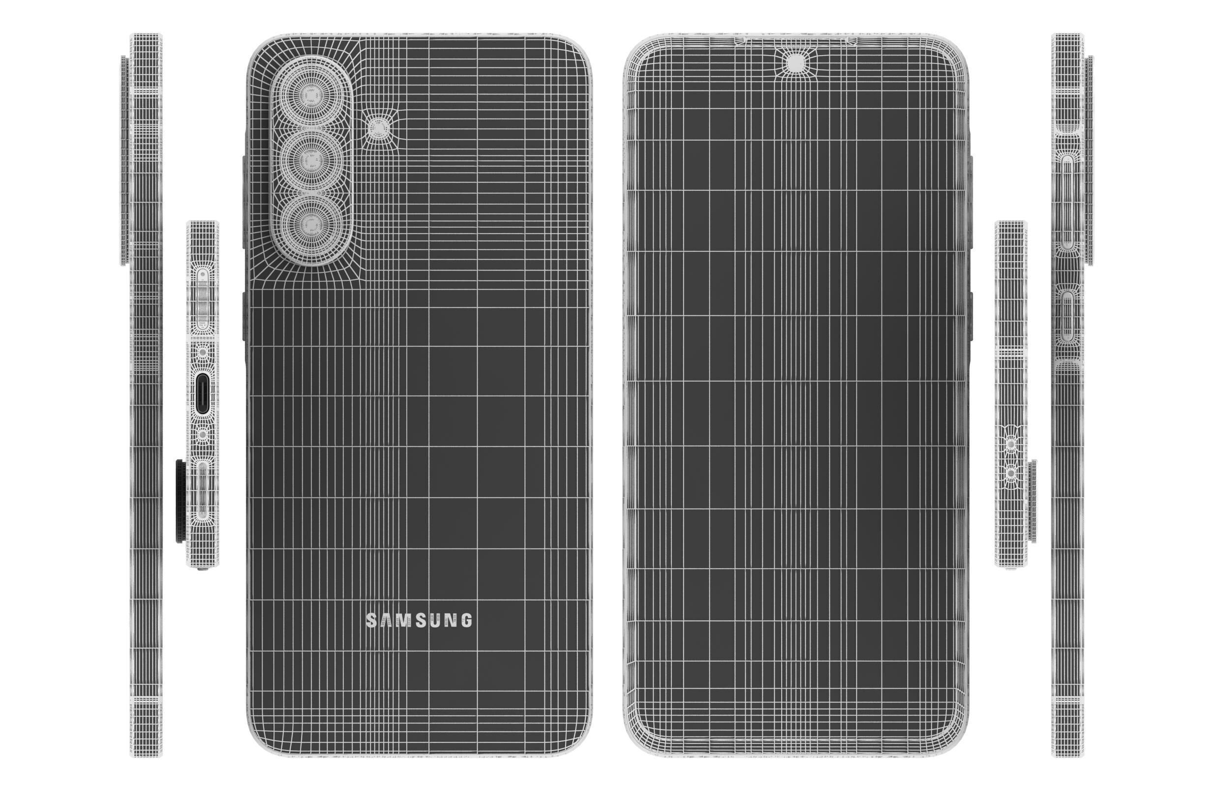 Samsung Galaxy A56 Awesome Olive 3D model_17